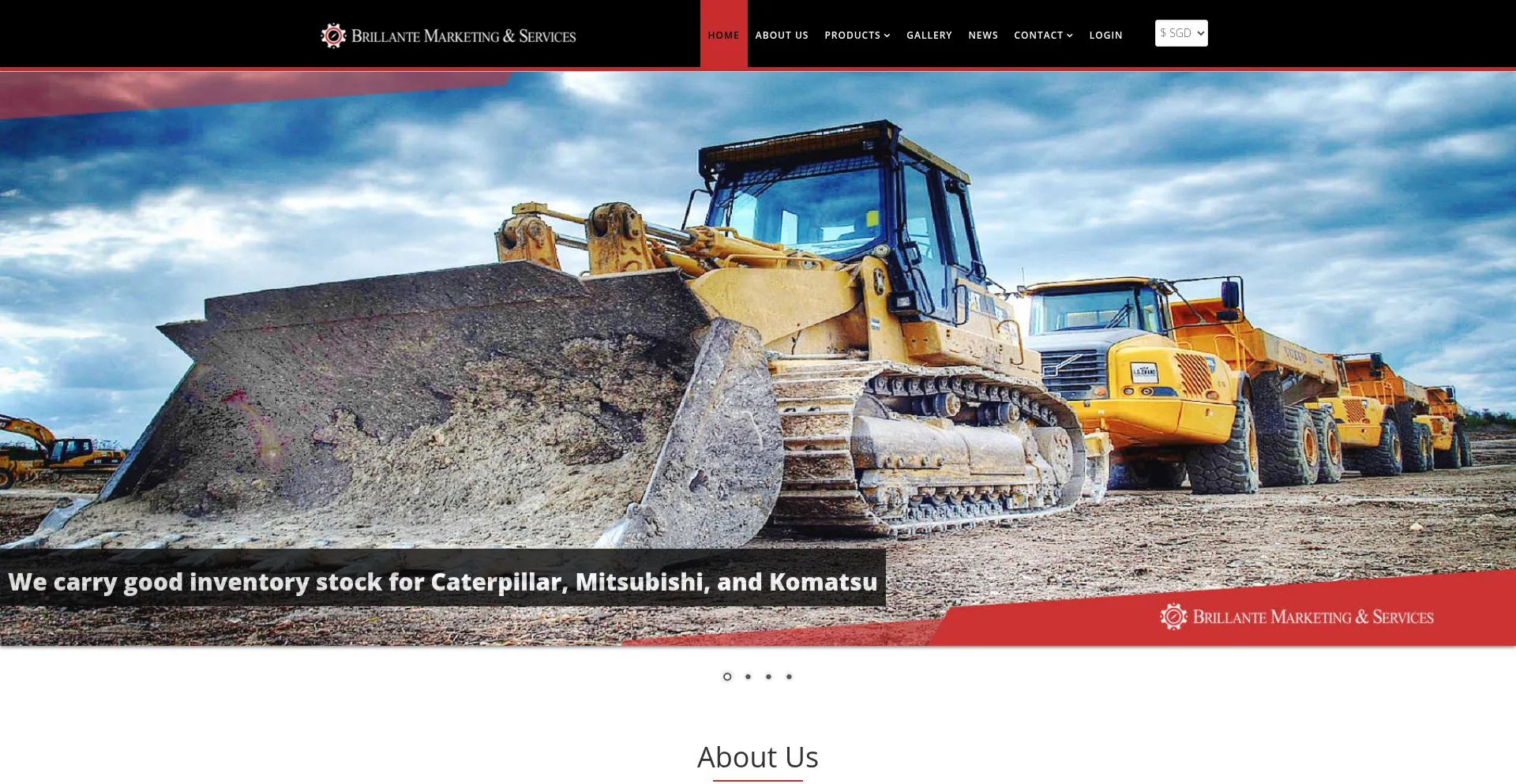 Website screenshot of Brillantecatdozer.com