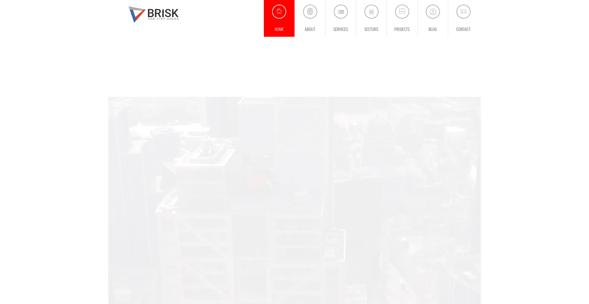Website screenshot of Briskgrp.com