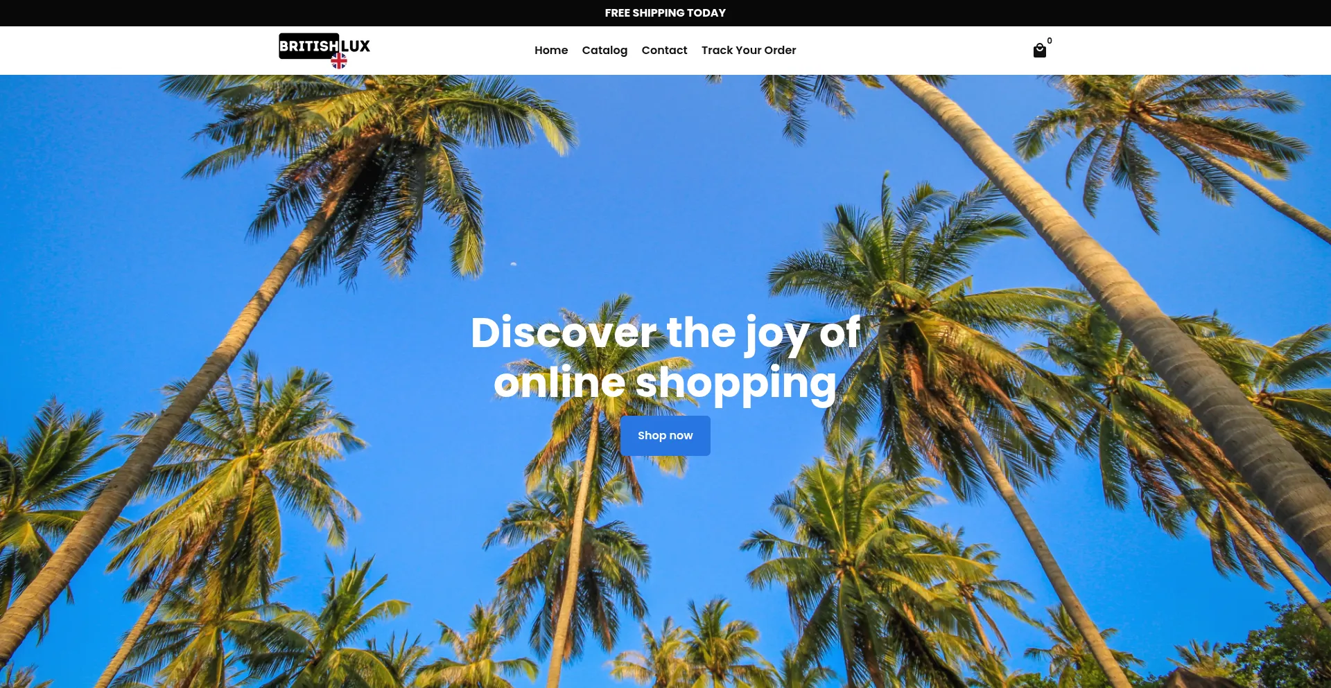 Website screenshot of Britishlux.co.uk