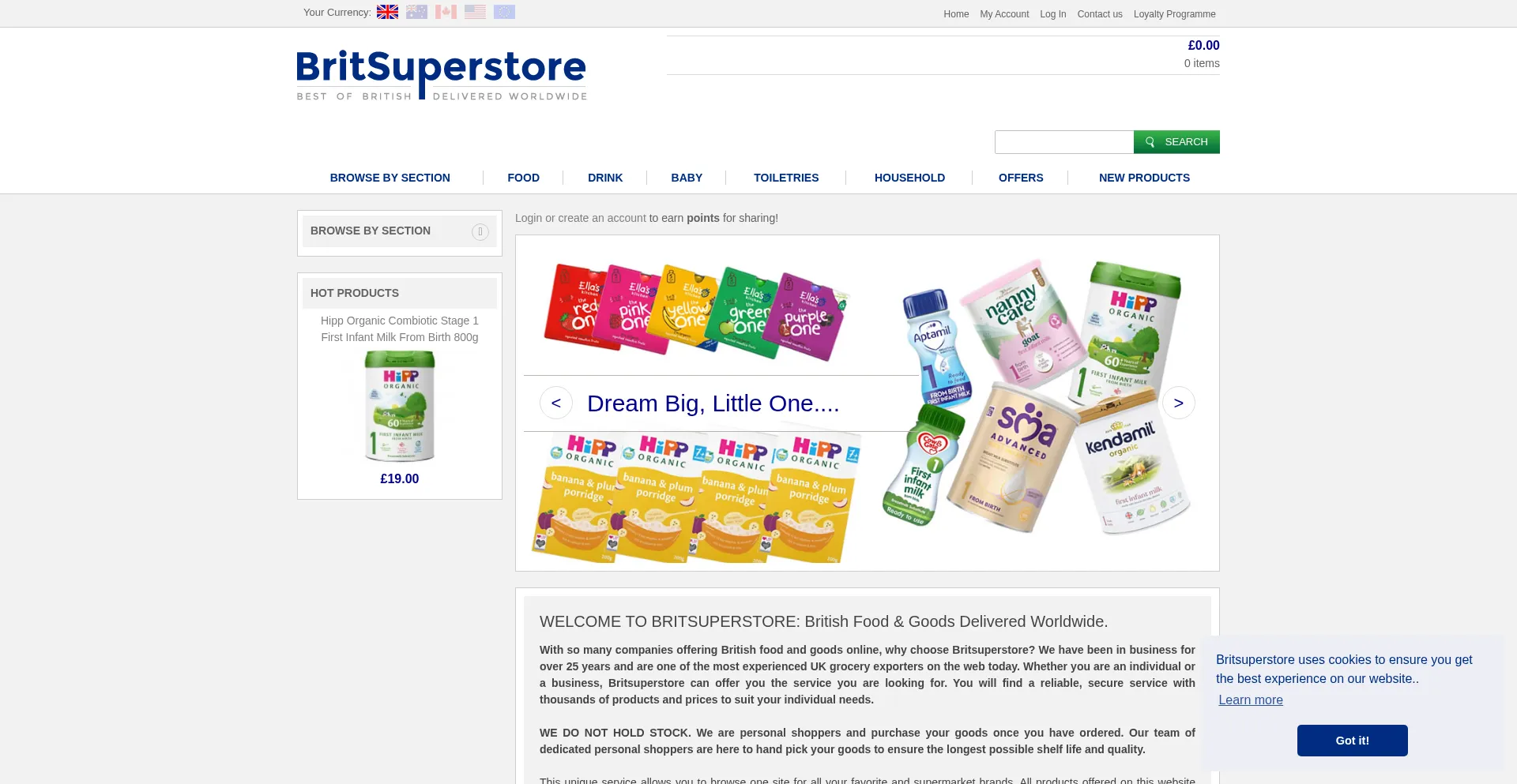 ¿És Seguro y Confiable Britsuperstore.com?