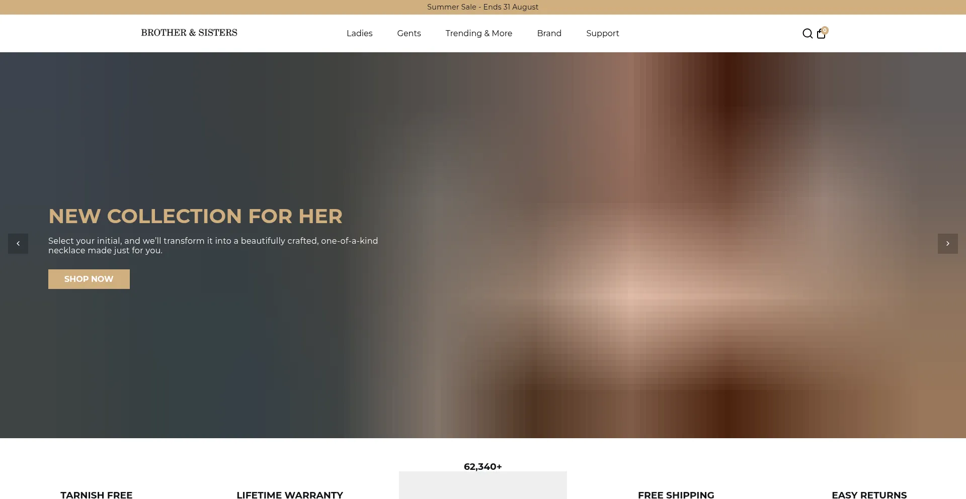 Website screenshot of Brother-and-sisters.com