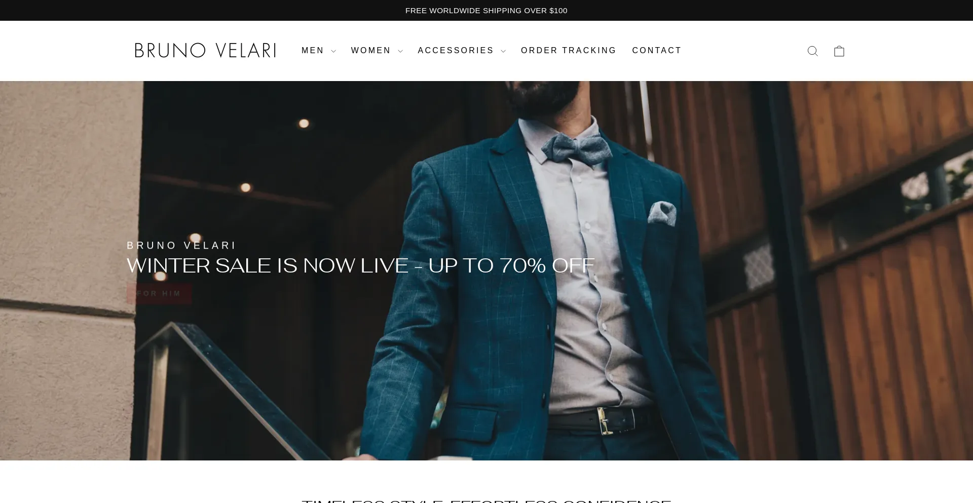 Website screenshot of Brunovelari.com