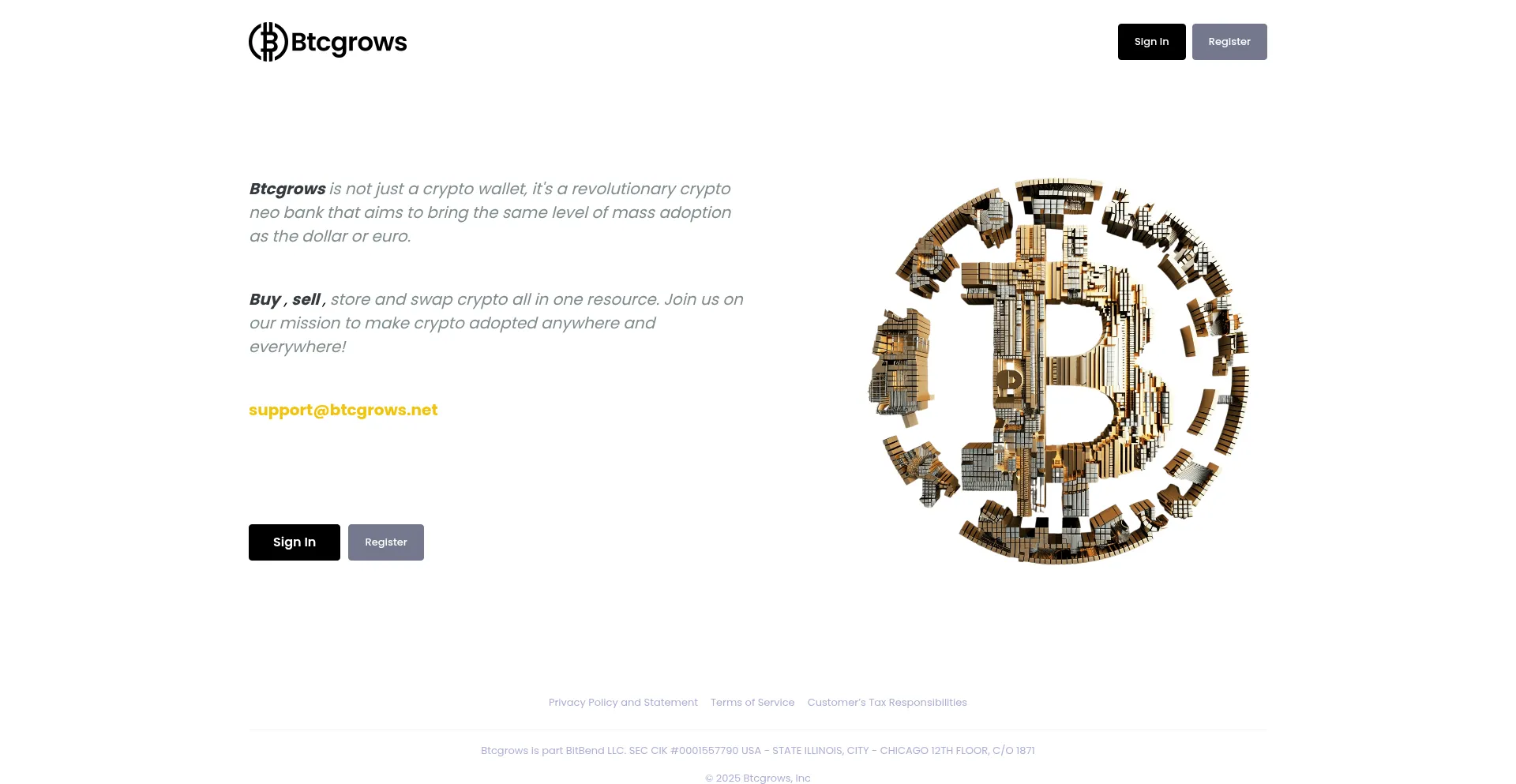 ¿És Seguro y Confiable Btcgrows.net?