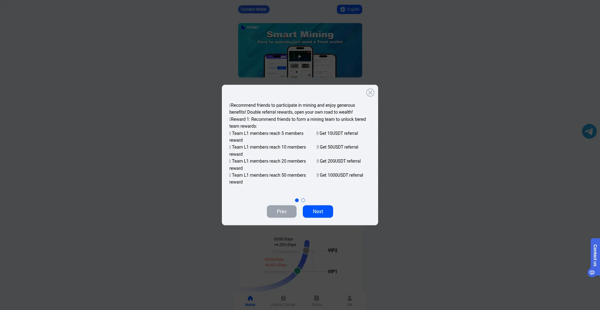 Website screenshot of Btcmining6.com