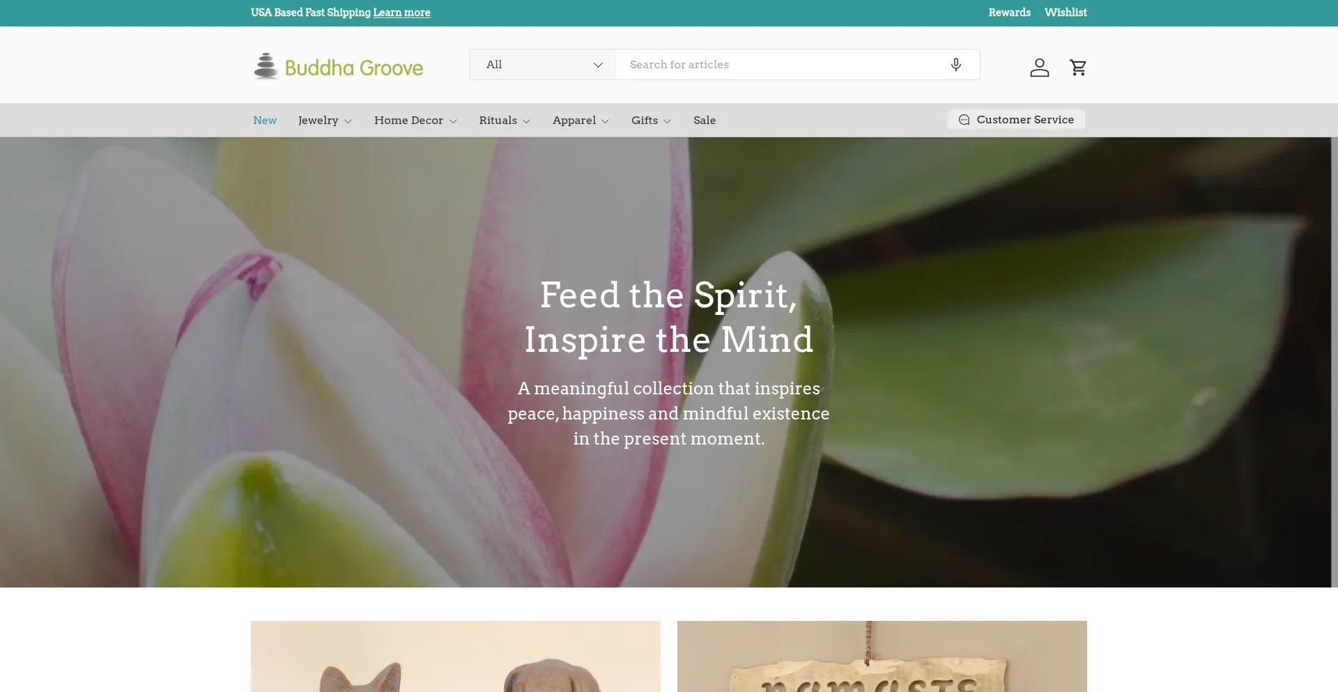 Website screenshot of Buddhagroove.com