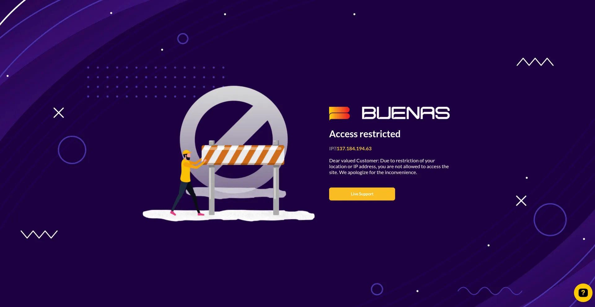 Website screenshot of Buenasplus.com
