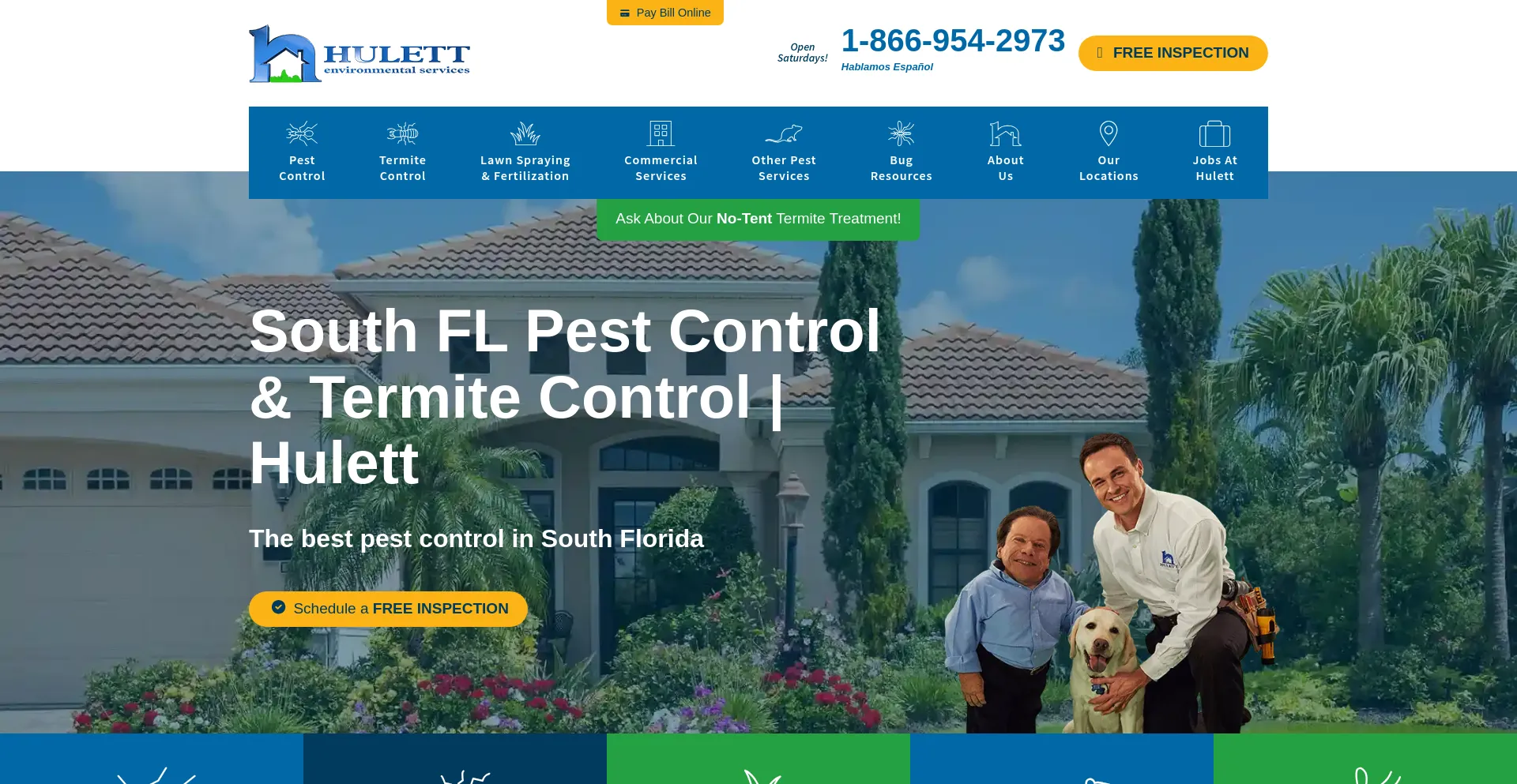 Website screenshot of Bugs.com