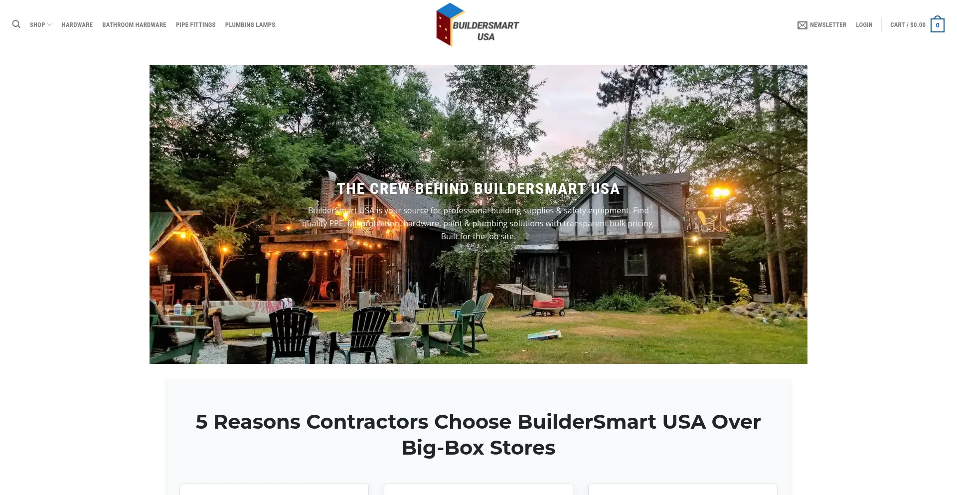 Website screenshot of Buildersmartusa.com