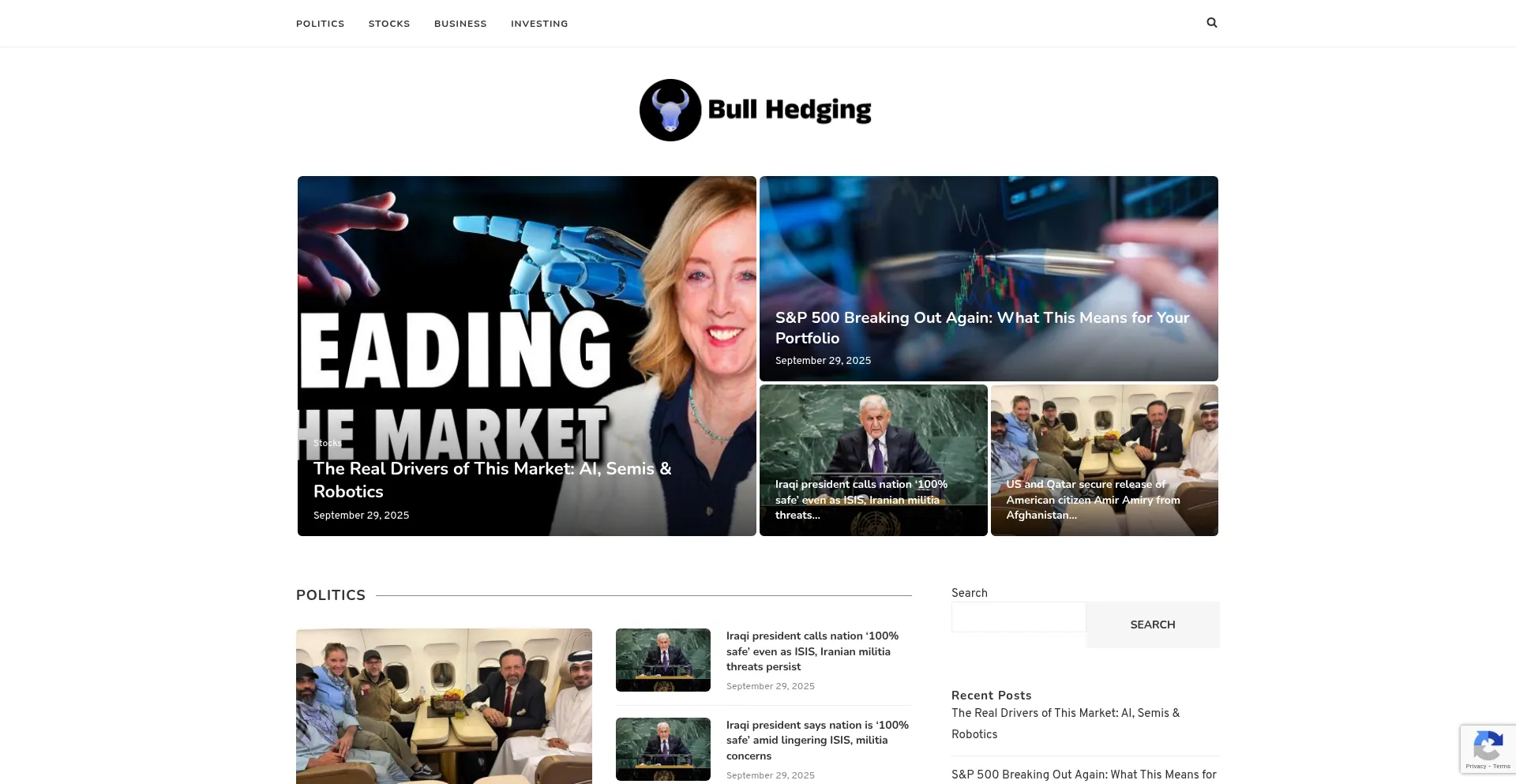Bullhedging.com Screenshot
