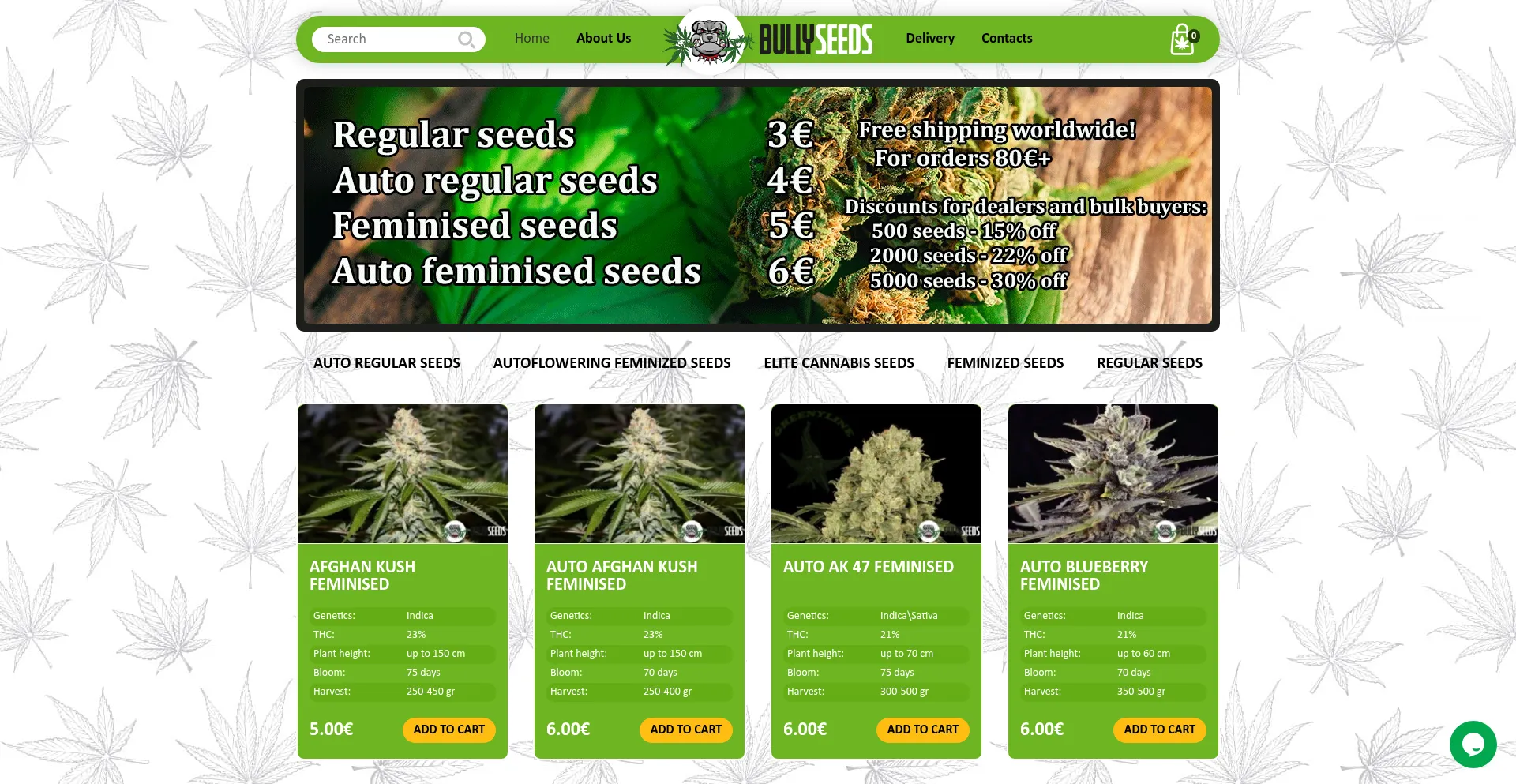 Bullyseeds.com Screenshot
