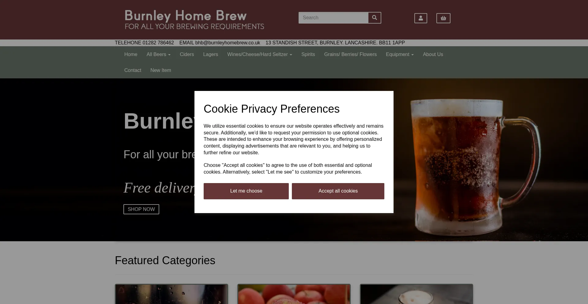 Burnleyhomebrew.co.uk Screenshot