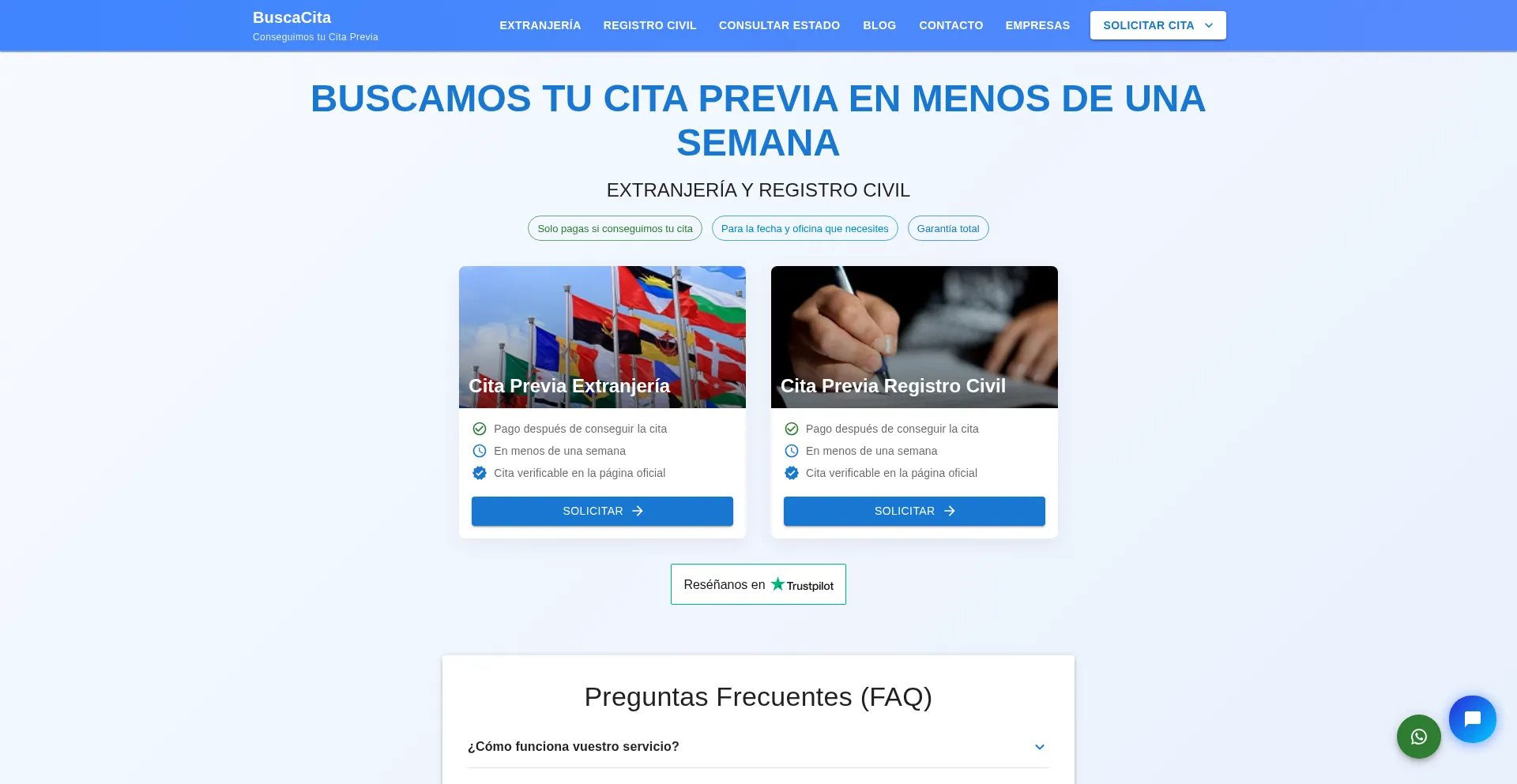 Buscacita.es Screenshot