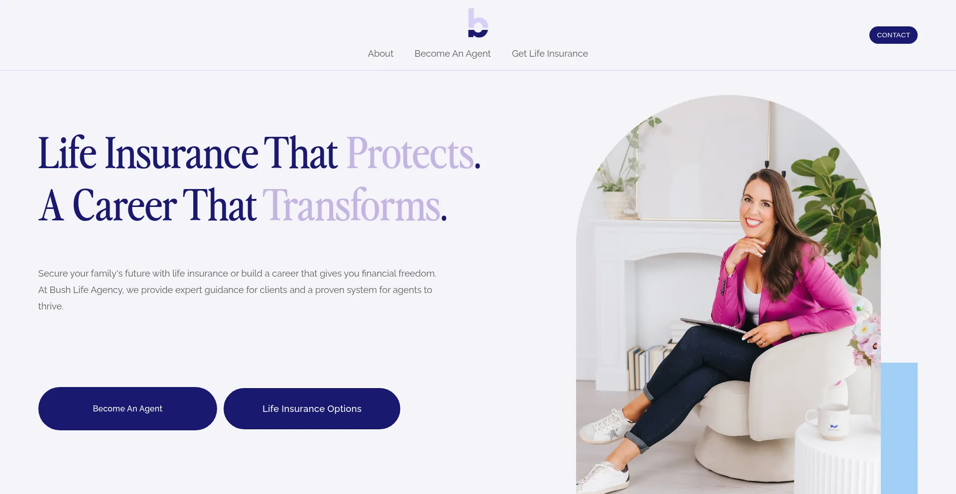 Website screenshot of Bushlifeagency.com