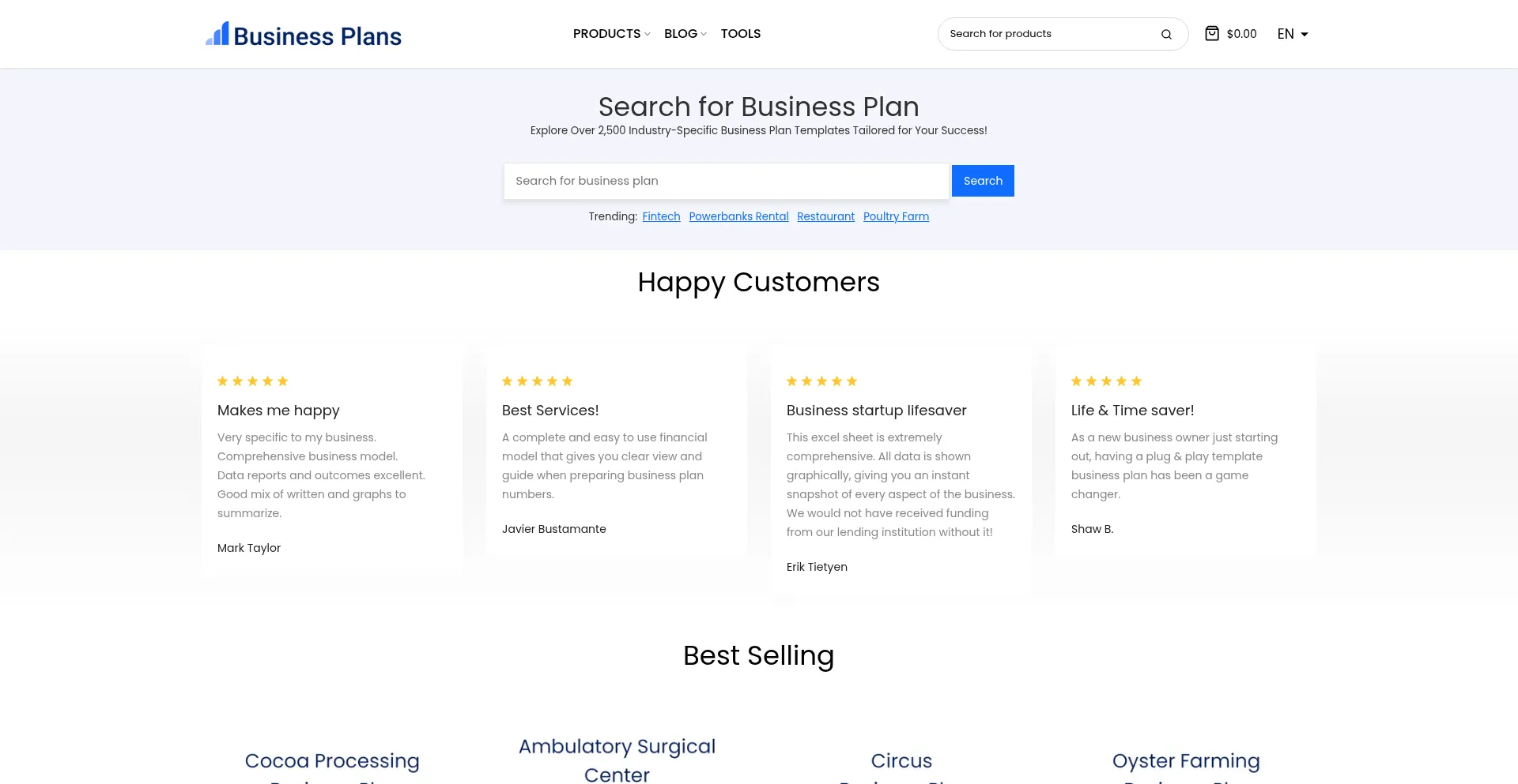 Website screenshot of Businessplan-templates.com