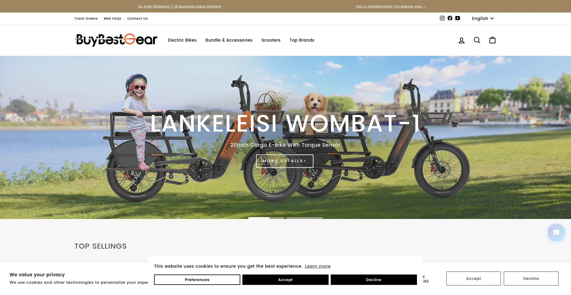 Website screenshot of Buybestgear.com