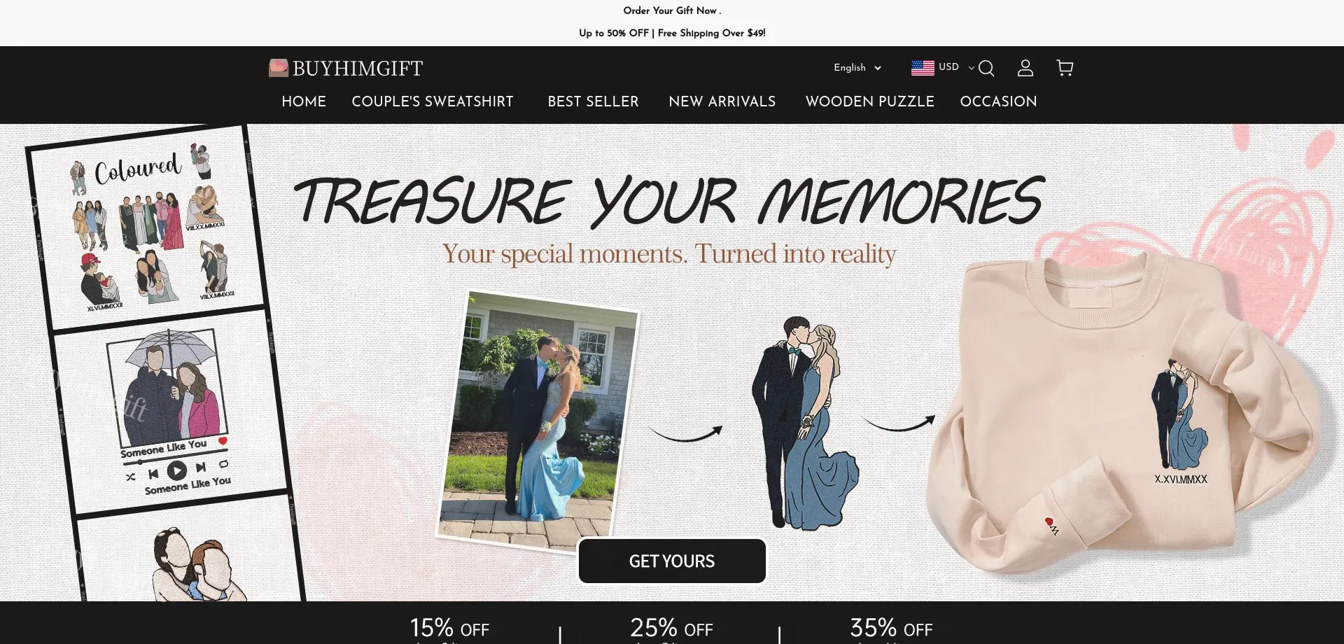 Buyhimgift.com Screenshot
