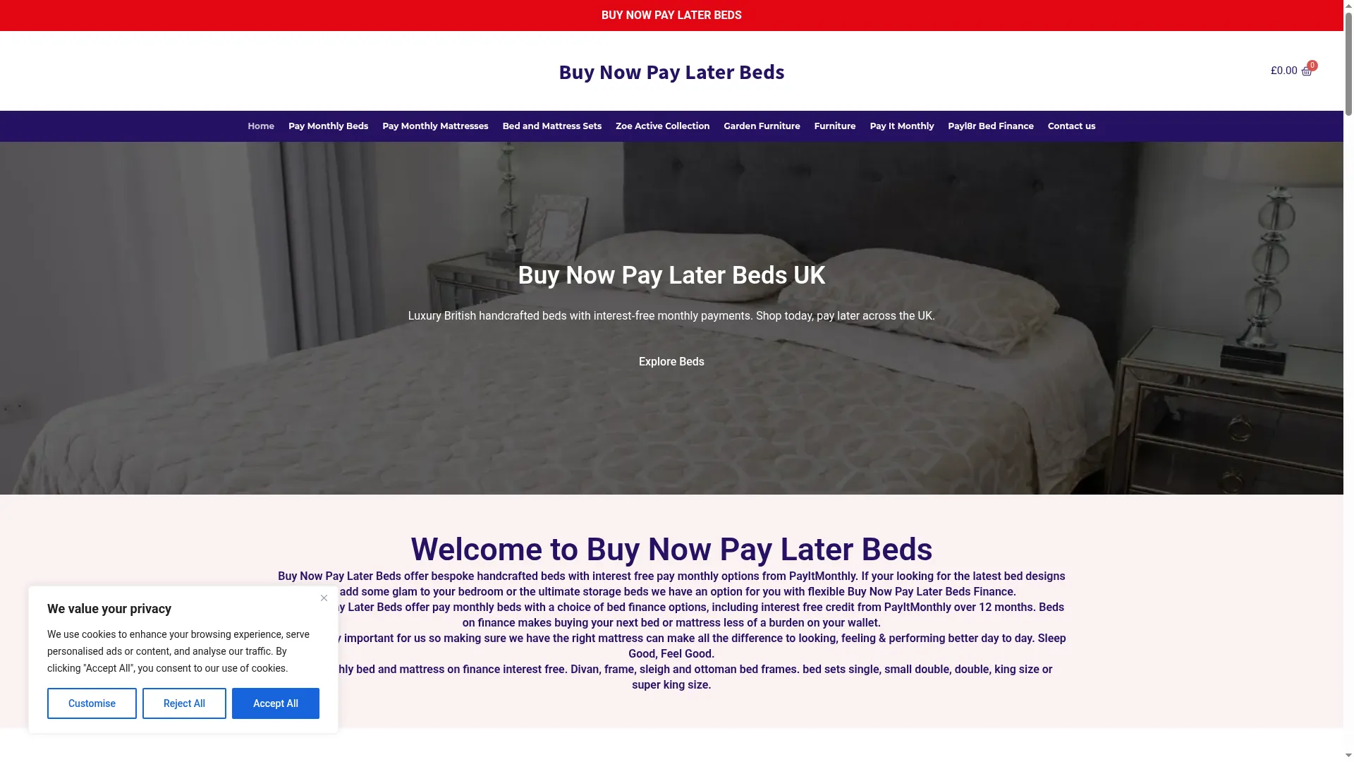 Buynowpaylaterbeds.co.uk