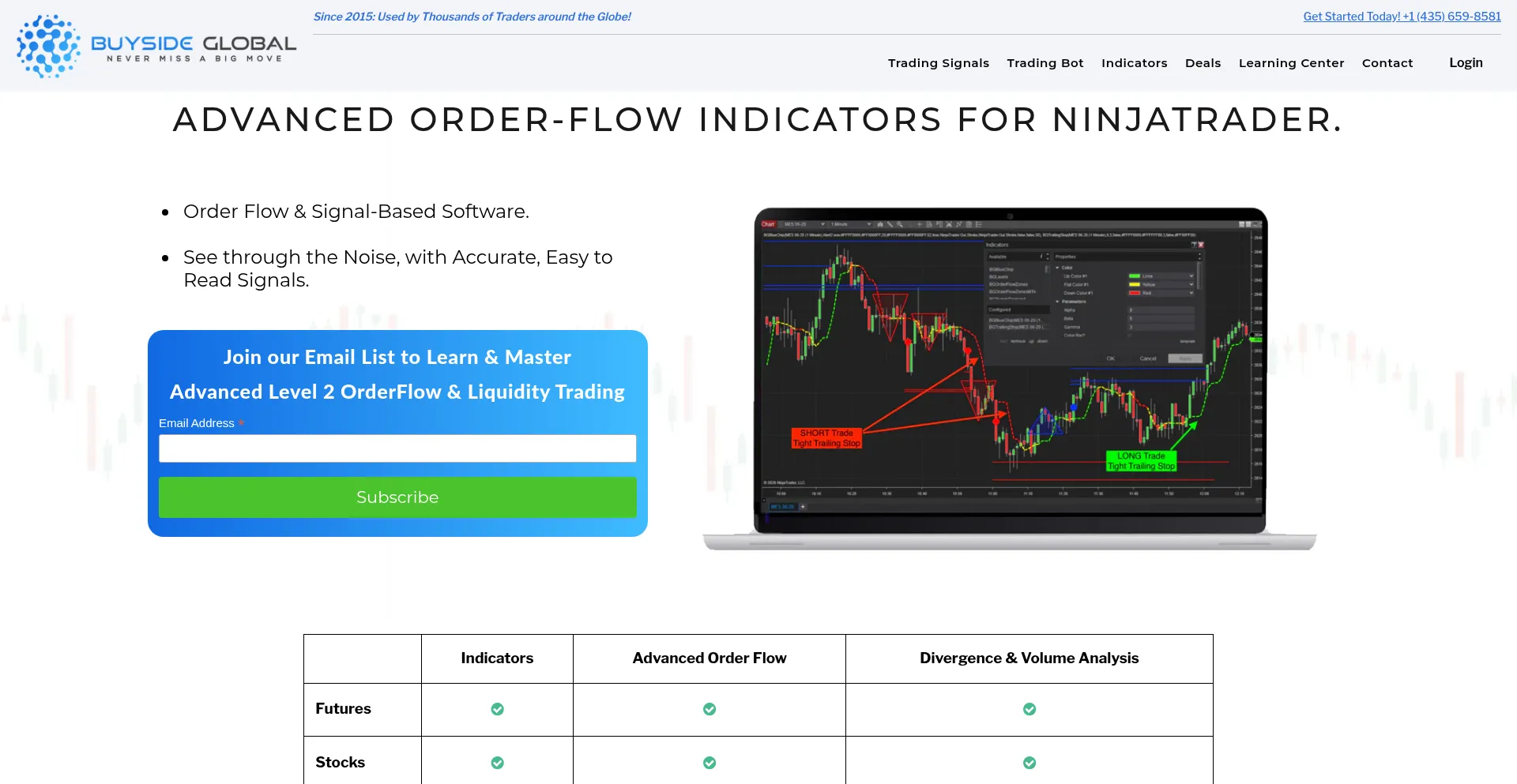 Website screenshot of Buysideglobal.com