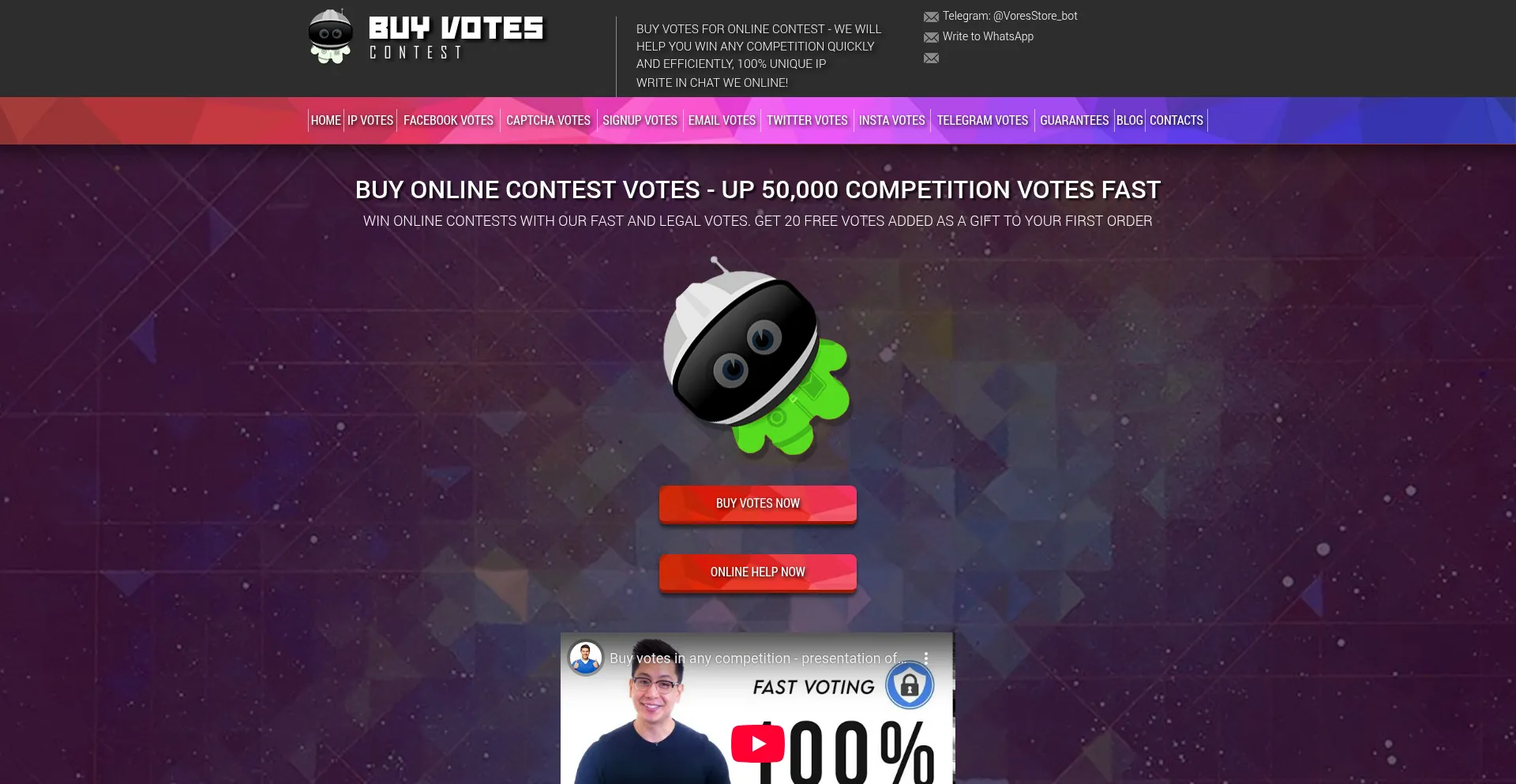¿És Seguro y Confiable Buyvotescontest.com?
