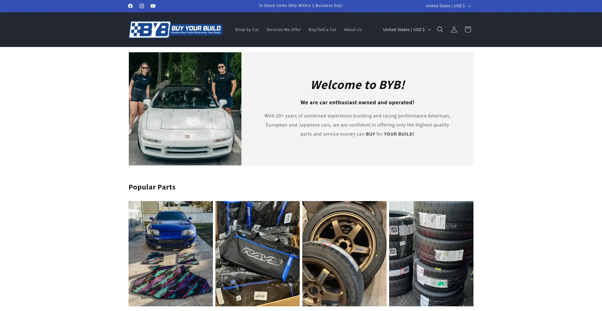 Website screenshot of Buyyour.build
