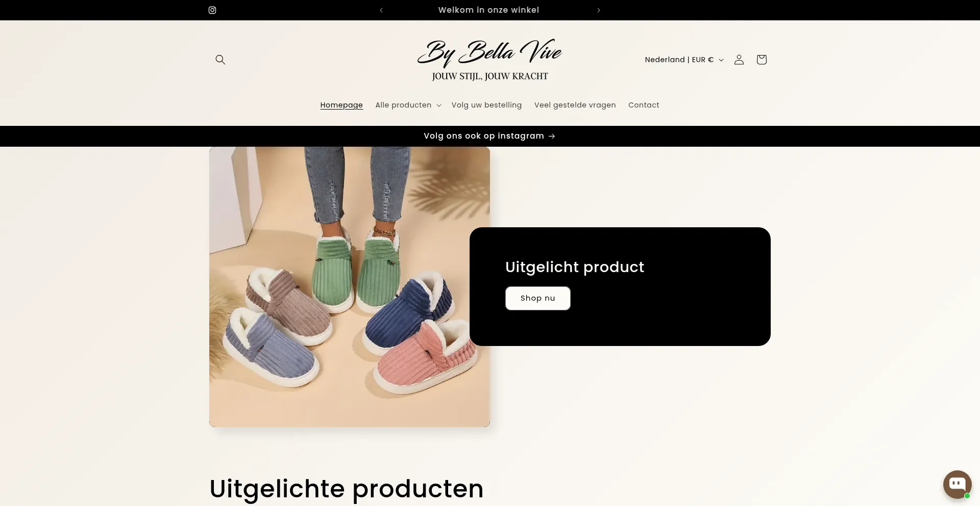Website screenshot of Bybellavive.nl