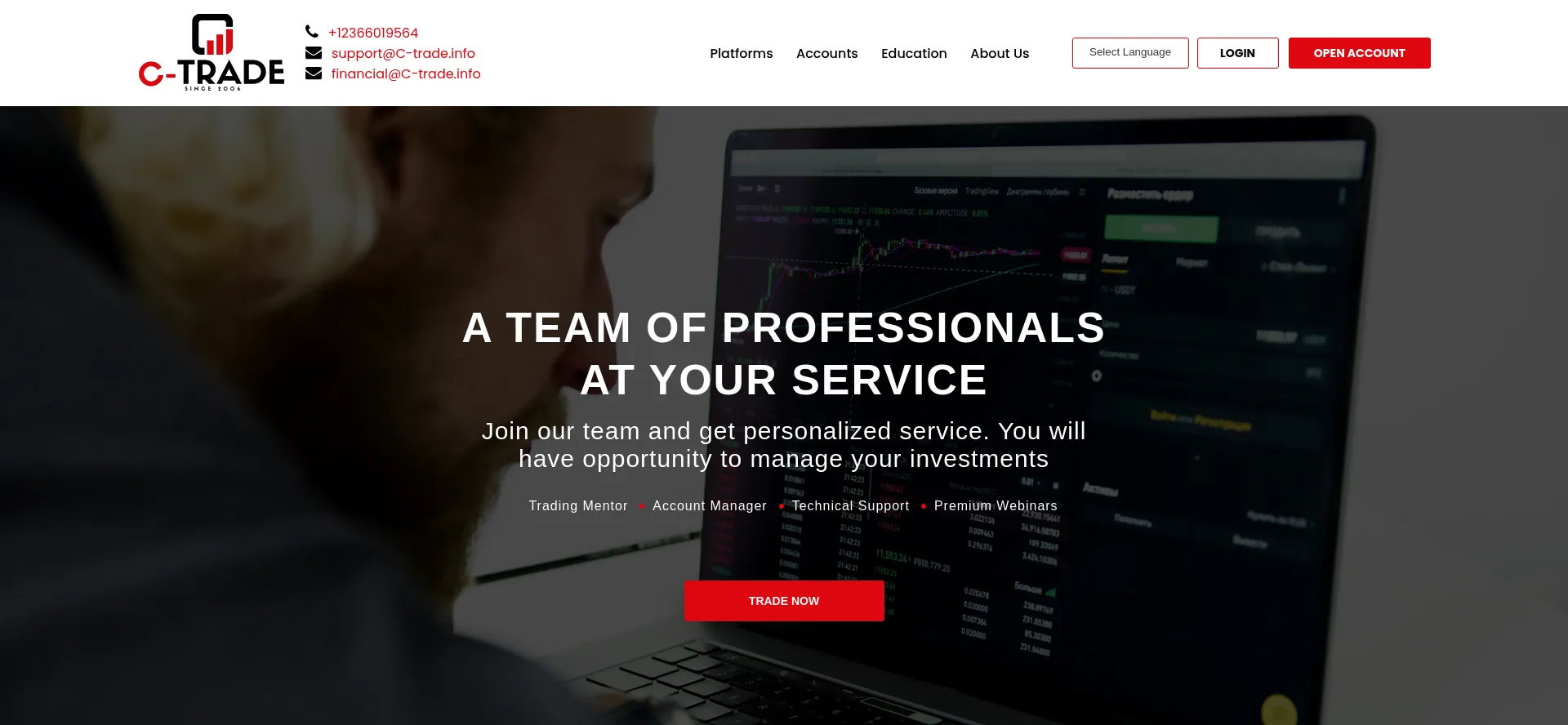 ¿És Seguro y Confiable C-trade.info?