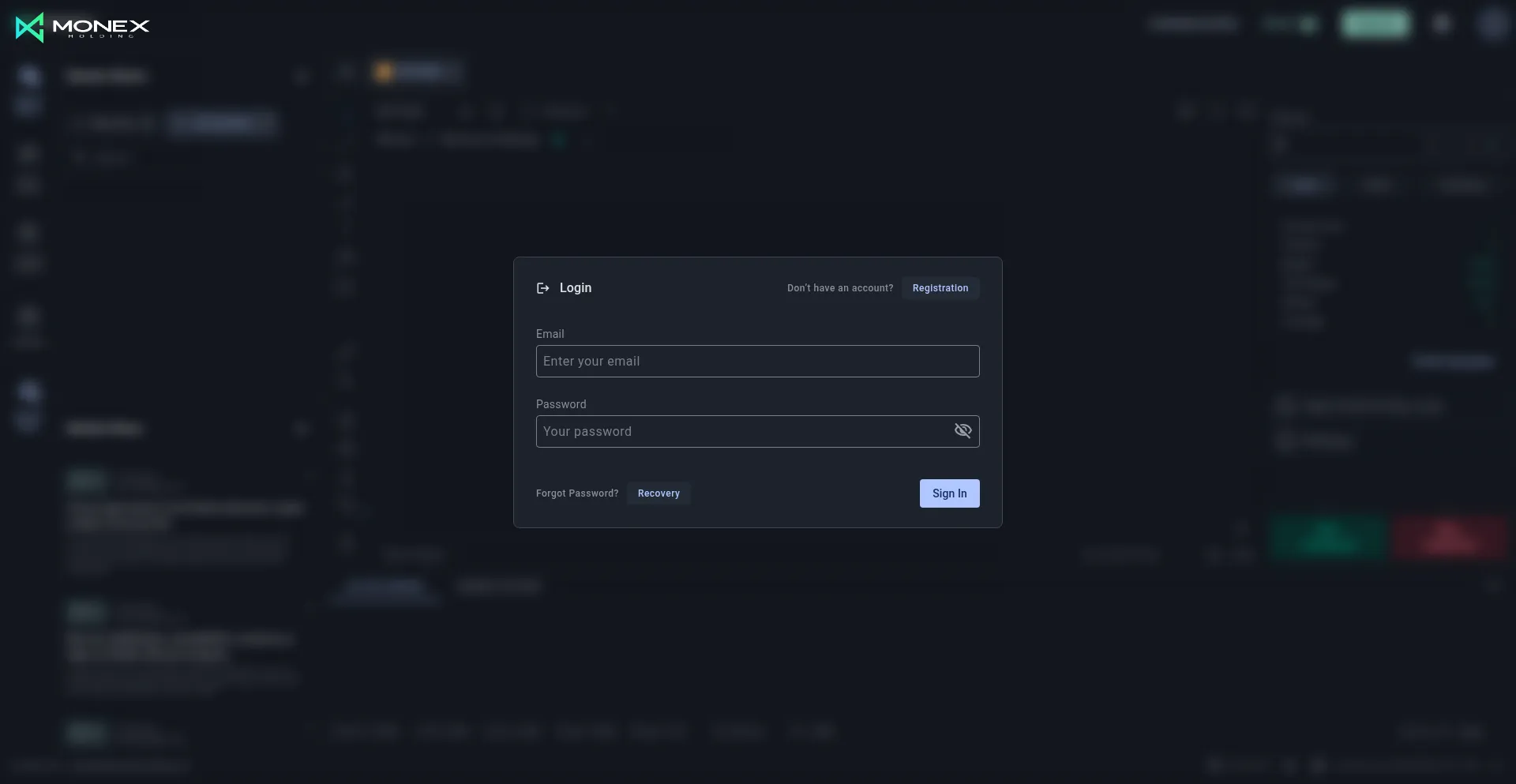 Website screenshot of Cab.monexa-holding.com