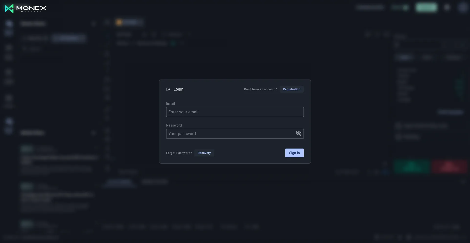 Website screenshot of Cab.monexaholdingltd.com