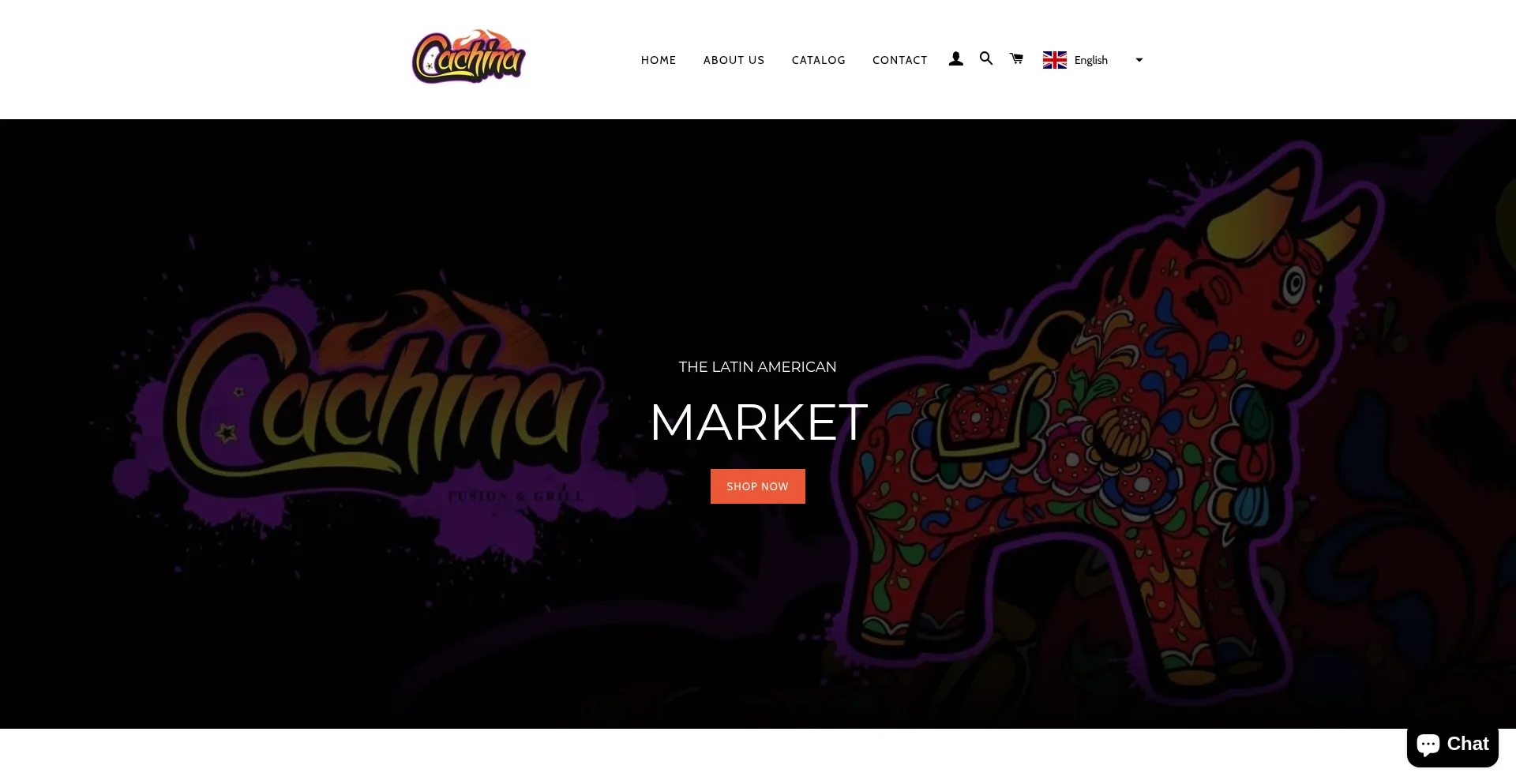 Website screenshot of Cachina.eu