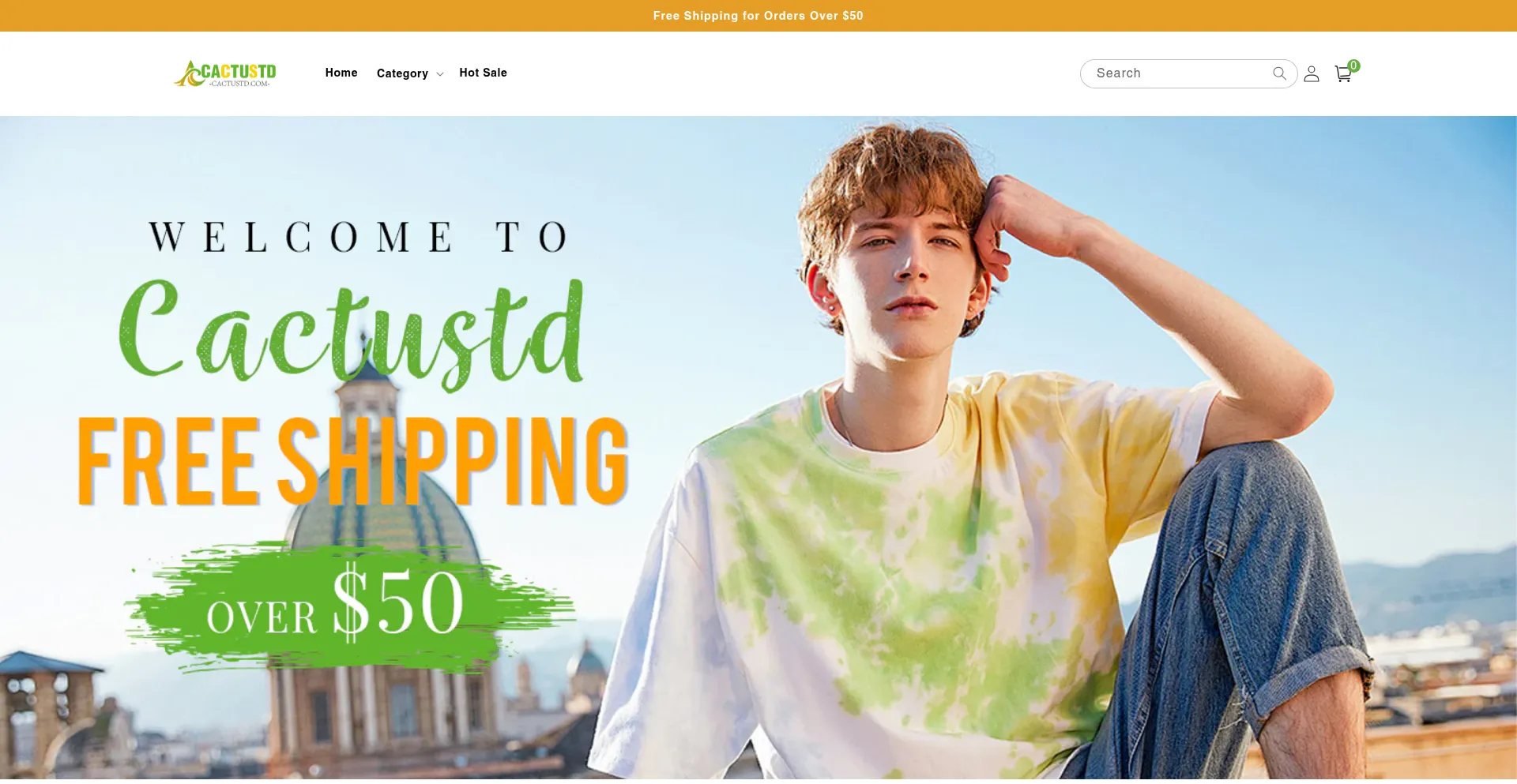 Website screenshot of Cactustd.com