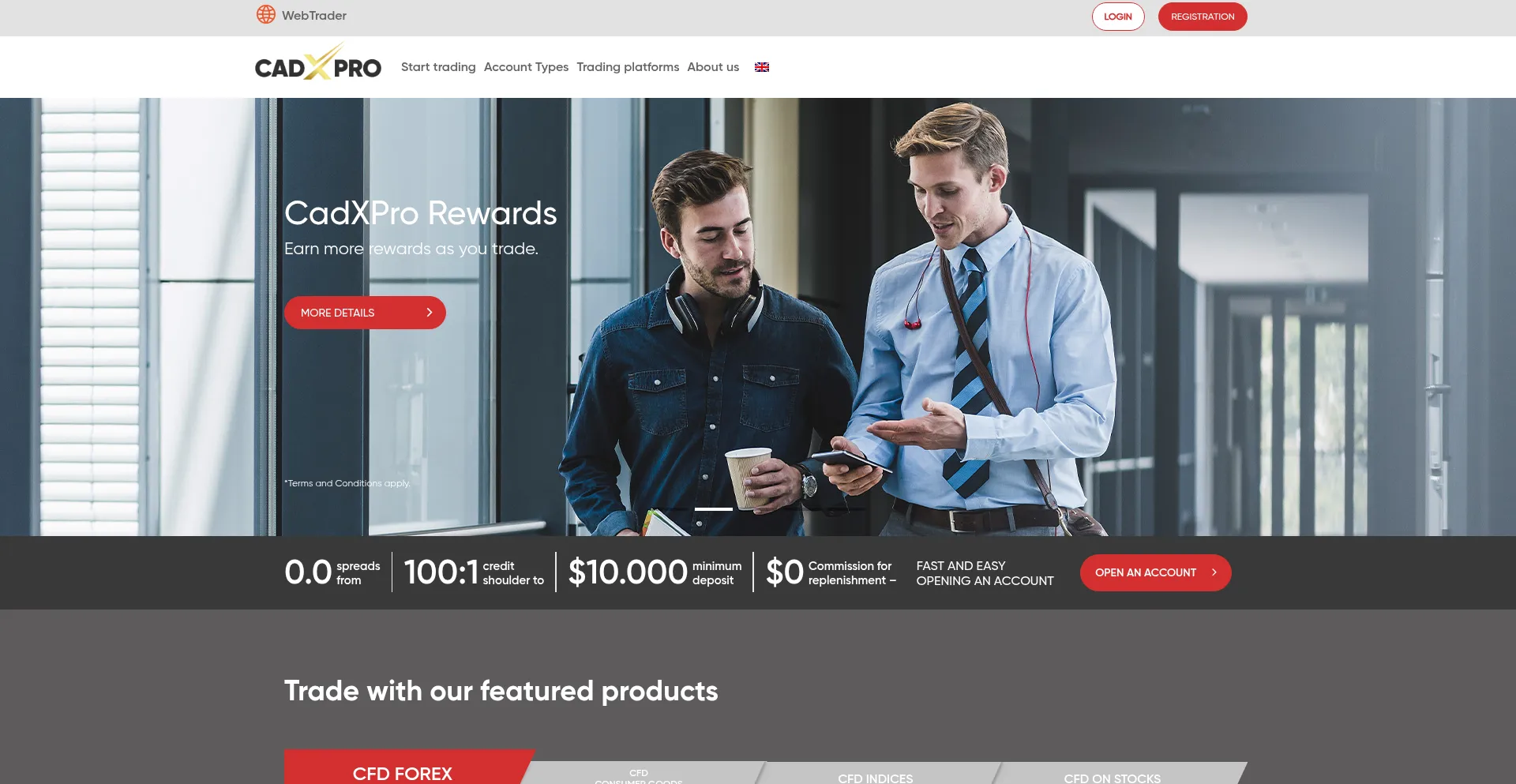 Website screenshot of Cadxpro.com