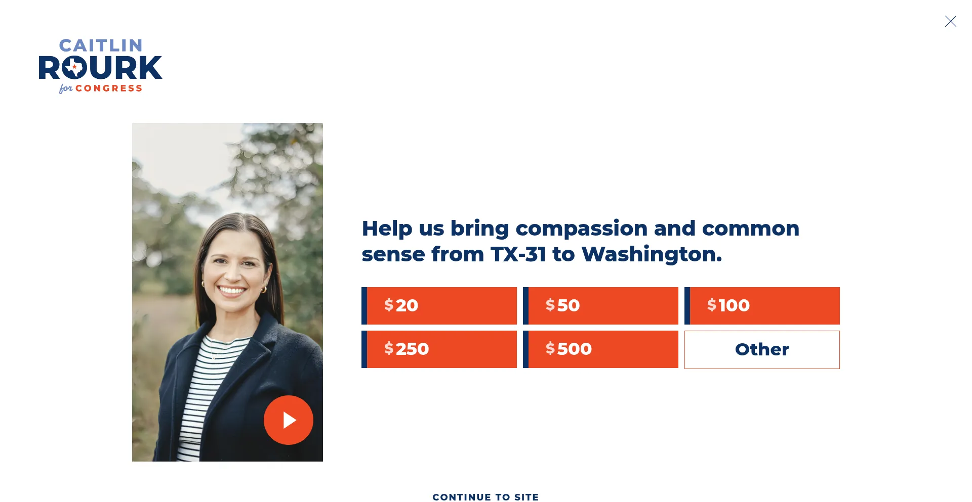 Website screenshot of Caitlinrourk.com