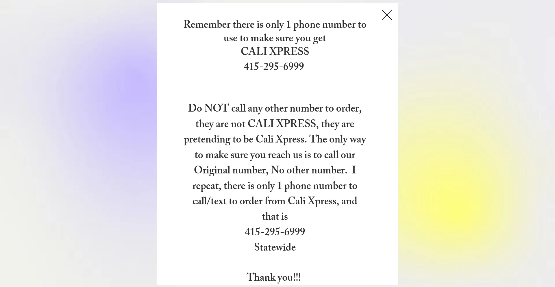 Calixpress.com Screenshot