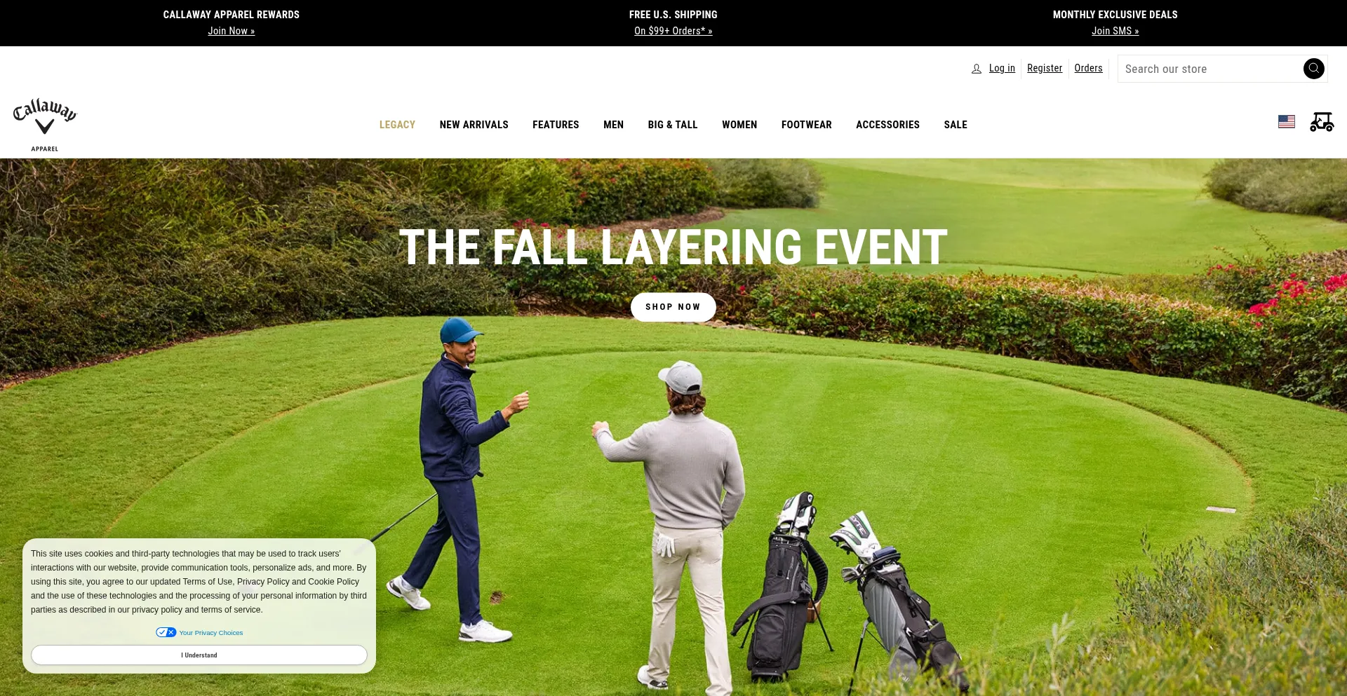 Callawayapparel.com Screenshot
