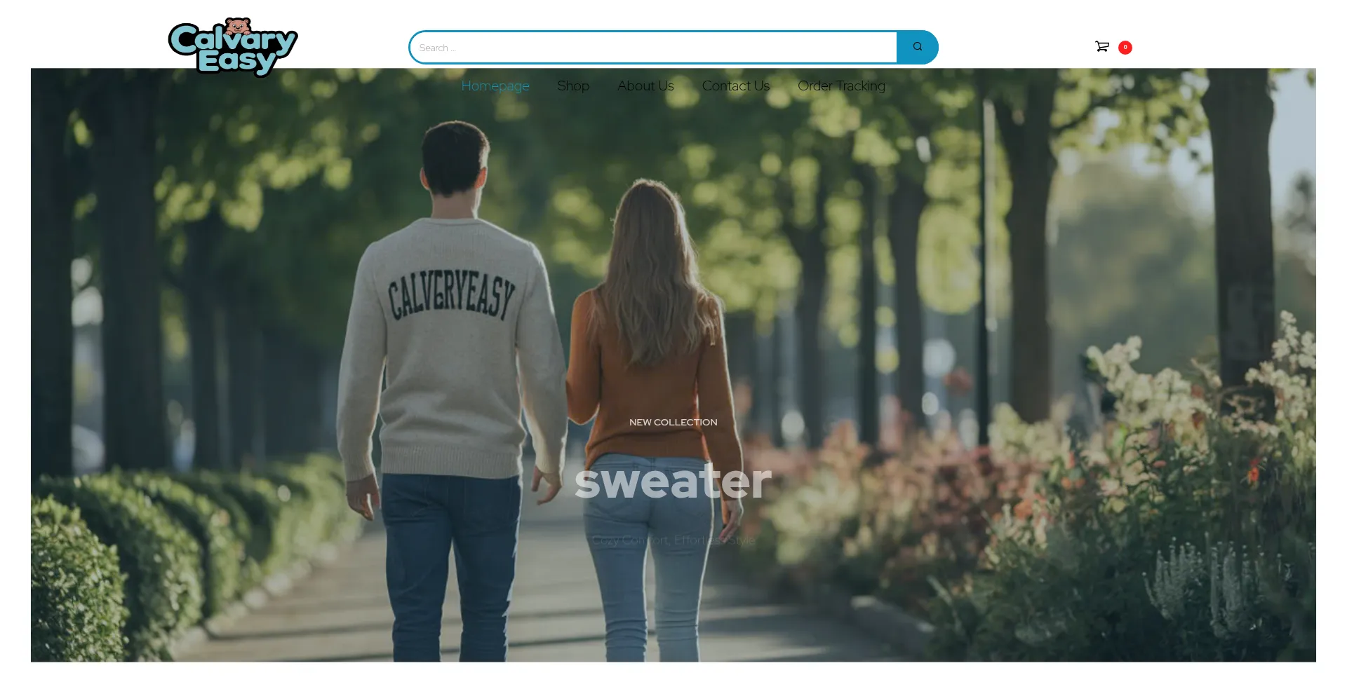 Website screenshot of Calvaryeasy.com