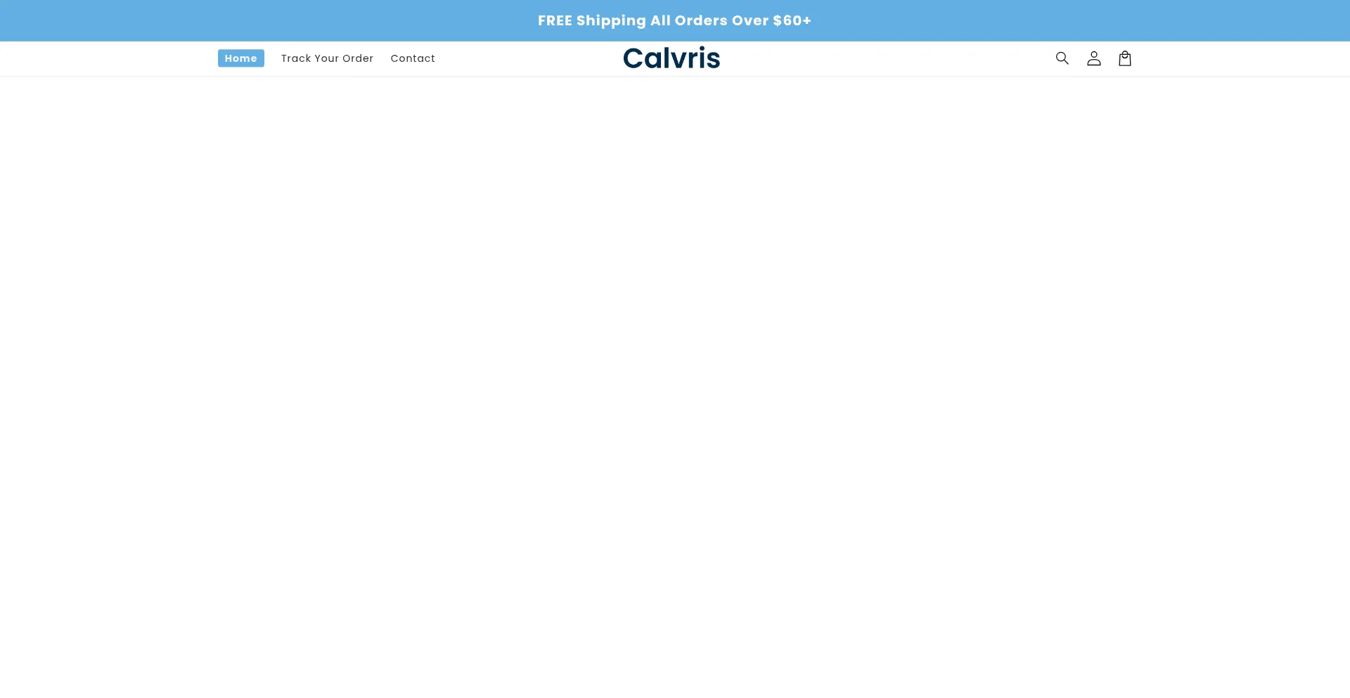 Website screenshot of Calvris.com