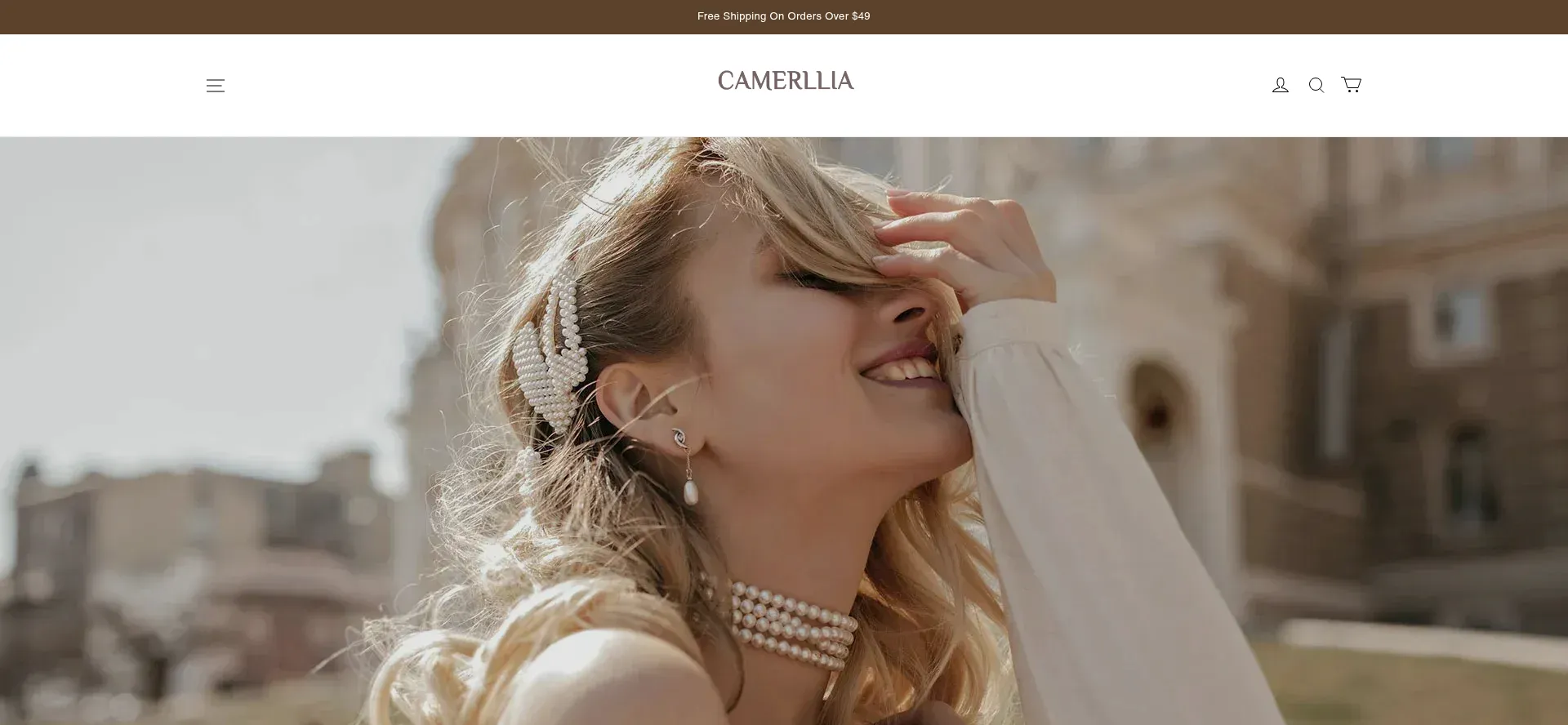 Website screenshot of Camerllia.com