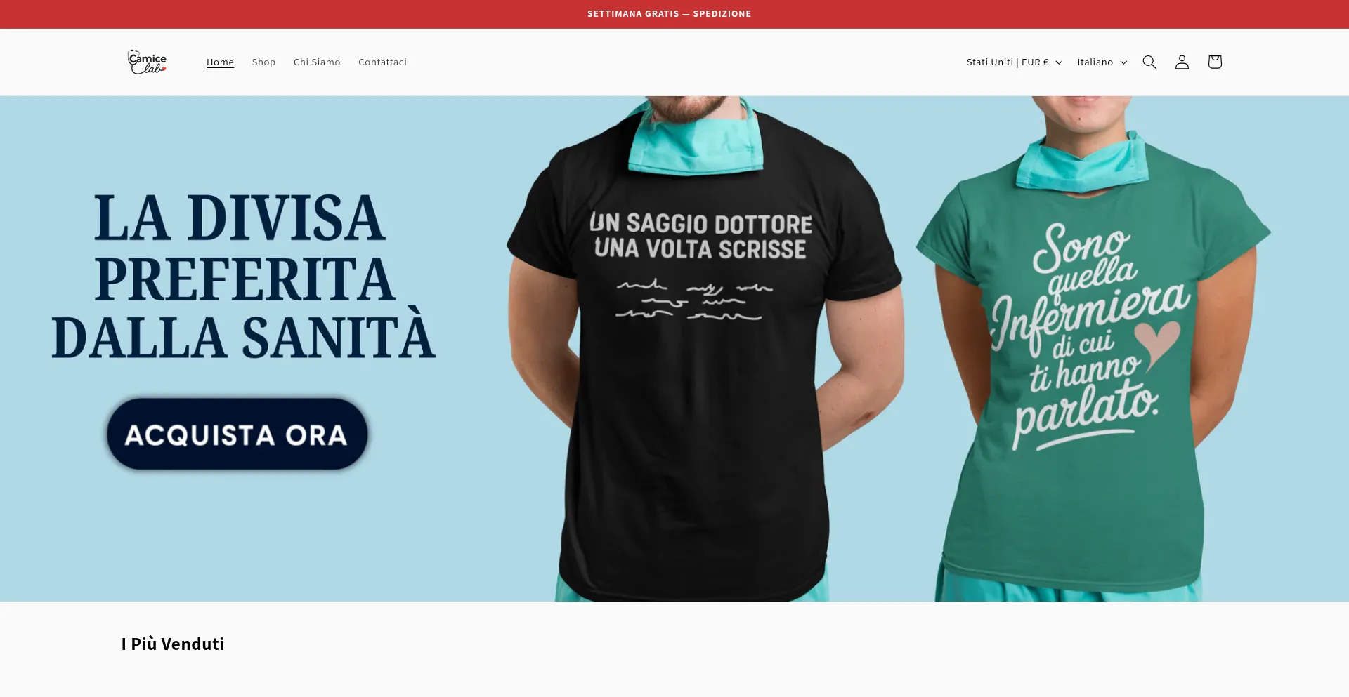 Website screenshot of Camicelab.com