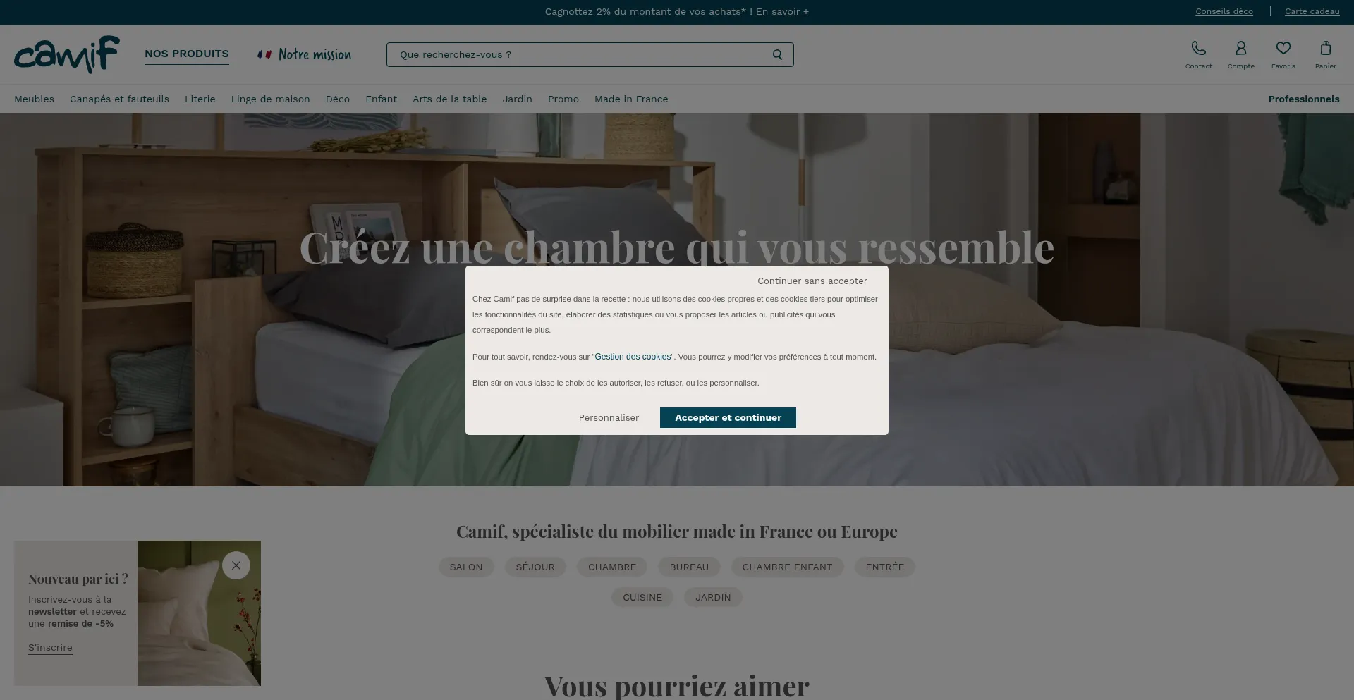 ¿És Seguro y Confiable Camif.fr?