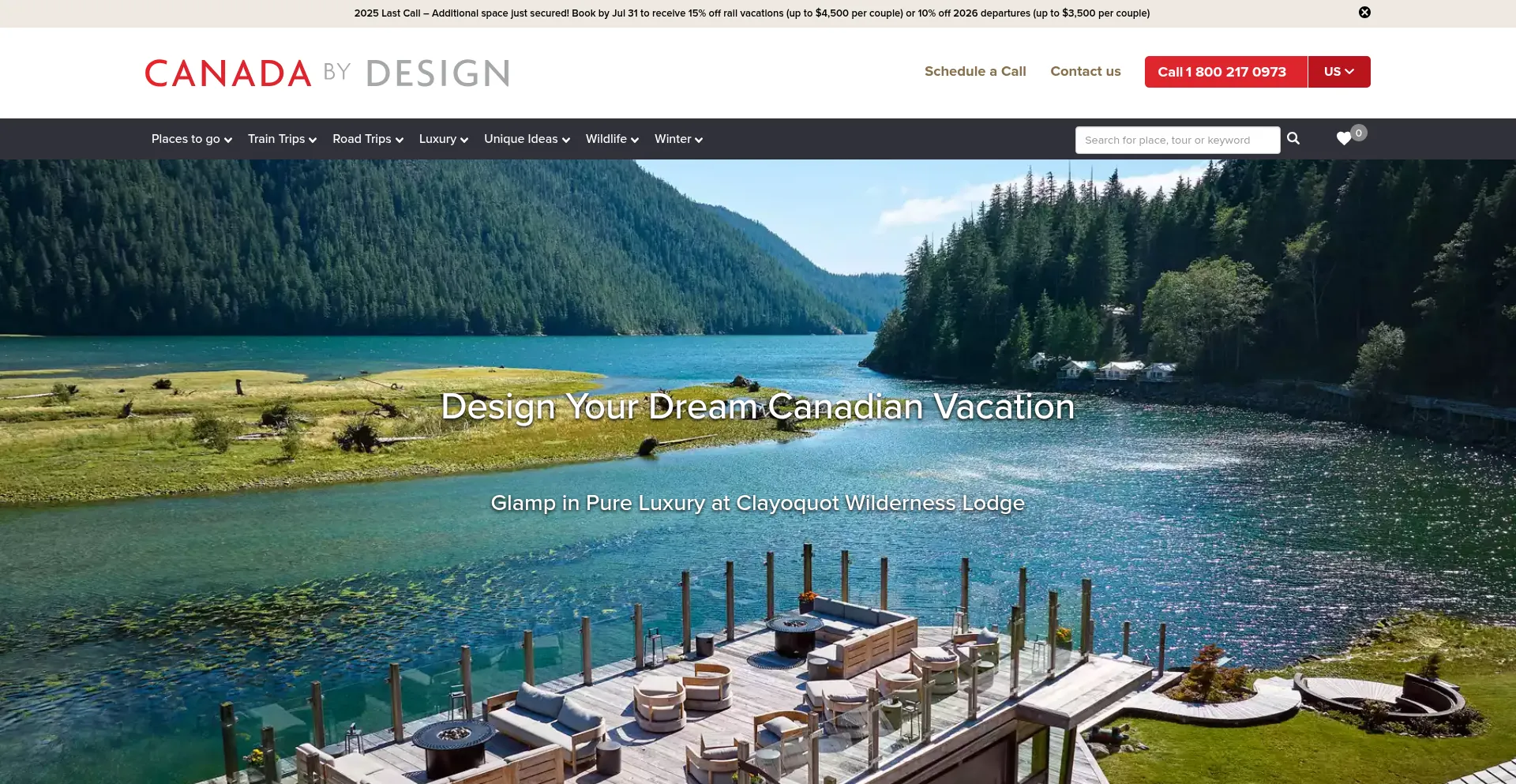 Website screenshot of Canadabydesign.com