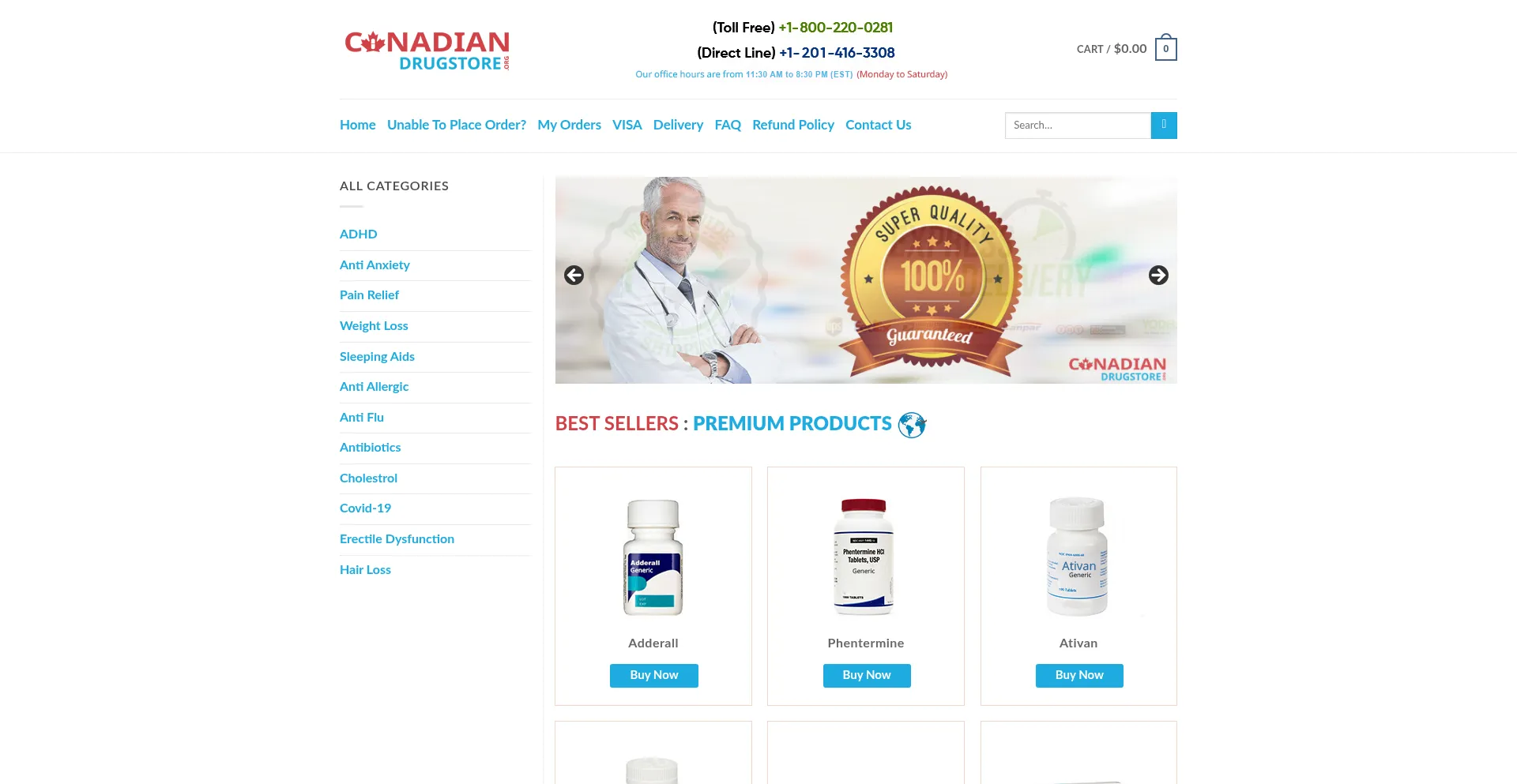 ¿És Seguro y Confiable Canadiandrugstore.org?