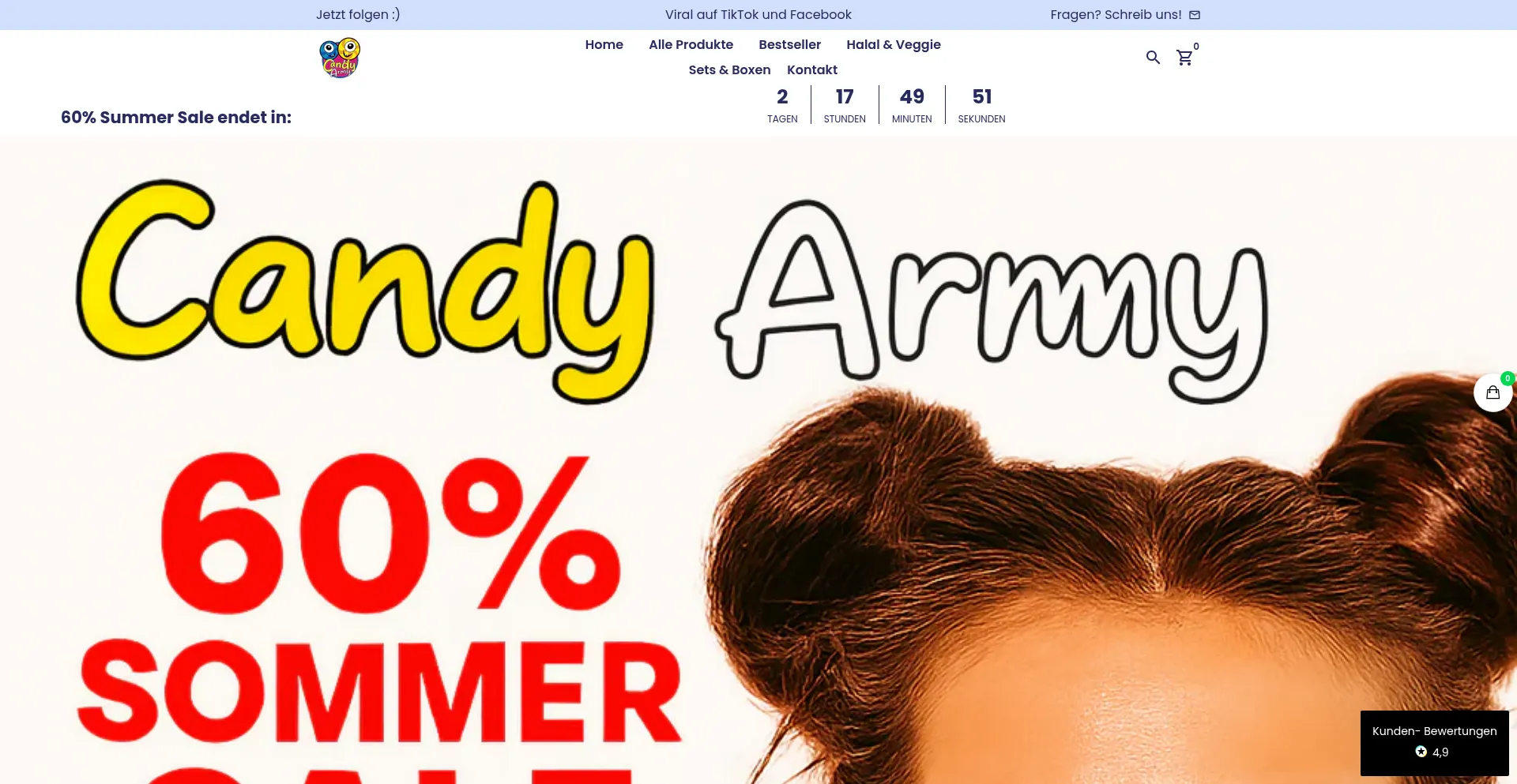 Candyarmy.de Screenshot
