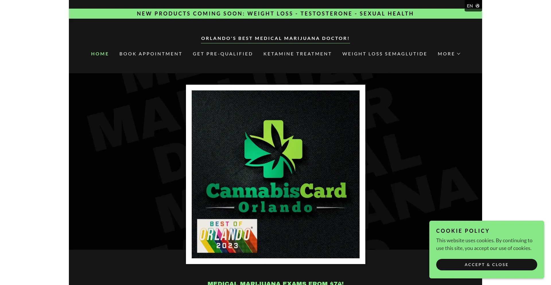 ¿És Seguro y Confiable Cannabiscardorlando.com?