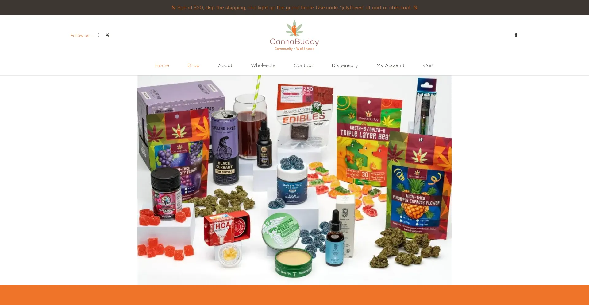 Website screenshot of Cannabuddy.com