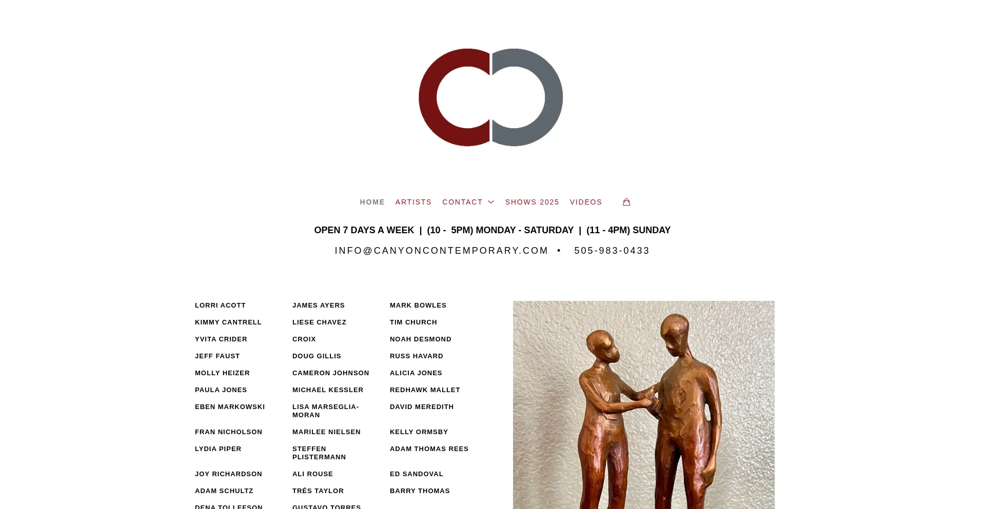 Canyoncontemporary.com Screenshot