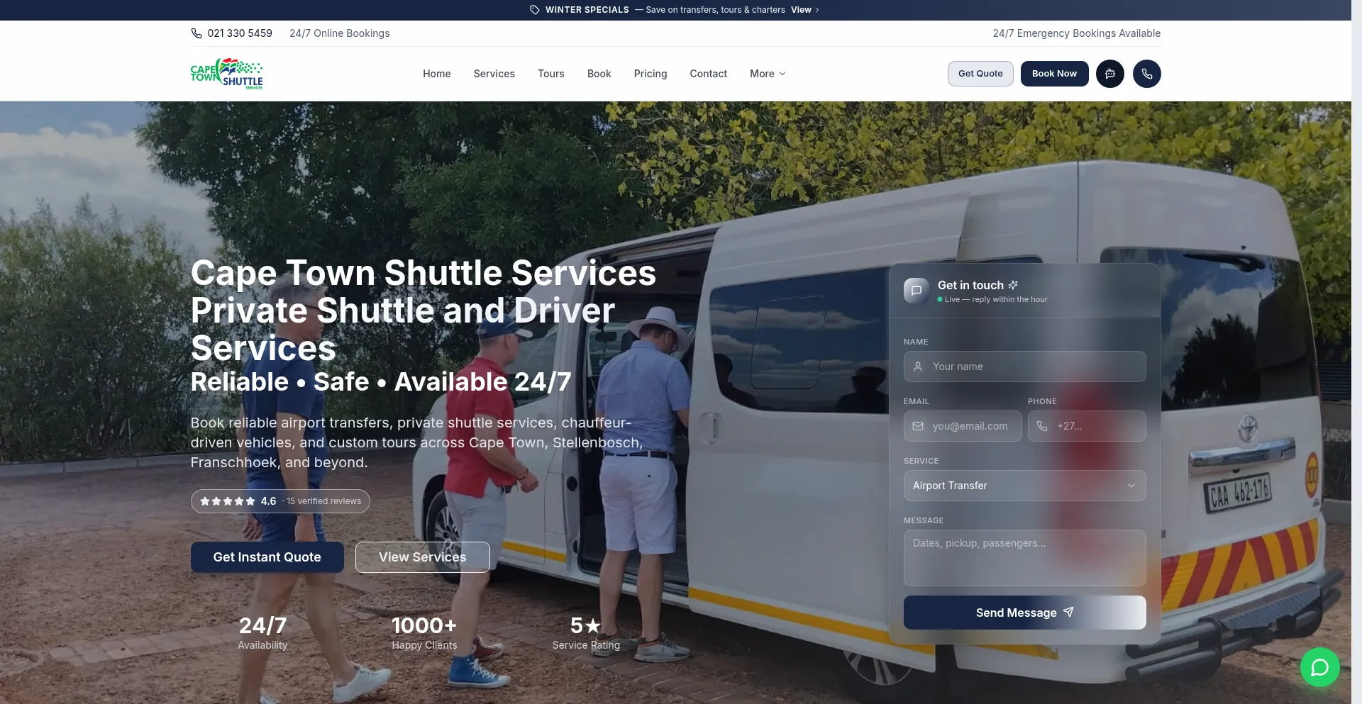 Capetownshuttleservices.co.za