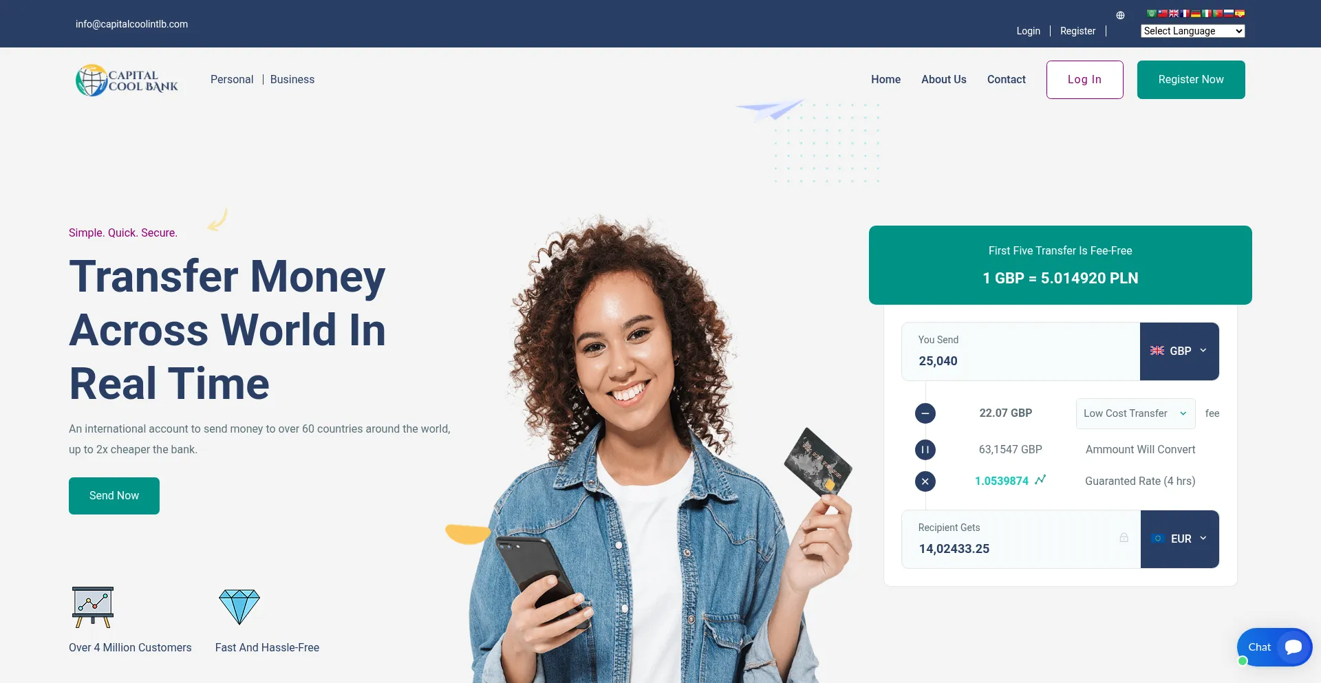 ¿És Seguro y Confiable Capitalcoolintlb.com?