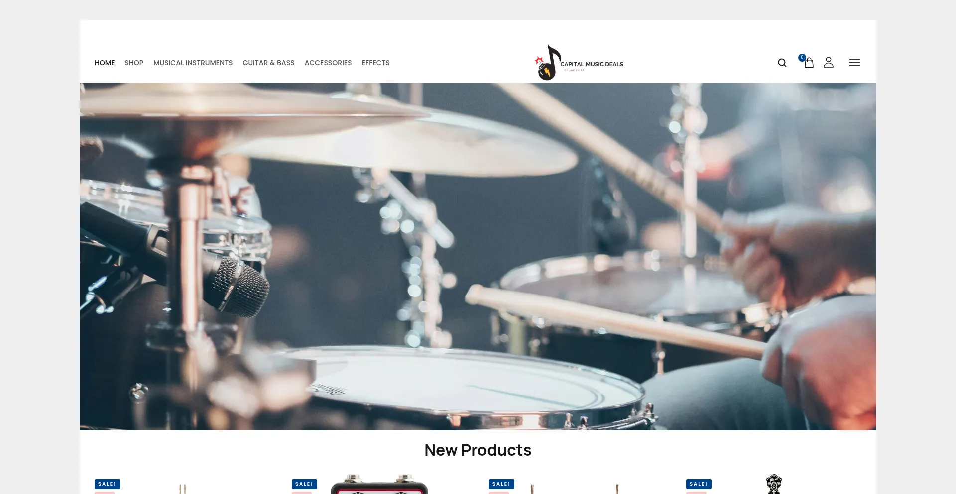 Website screenshot of Capitalmusicdeals.com