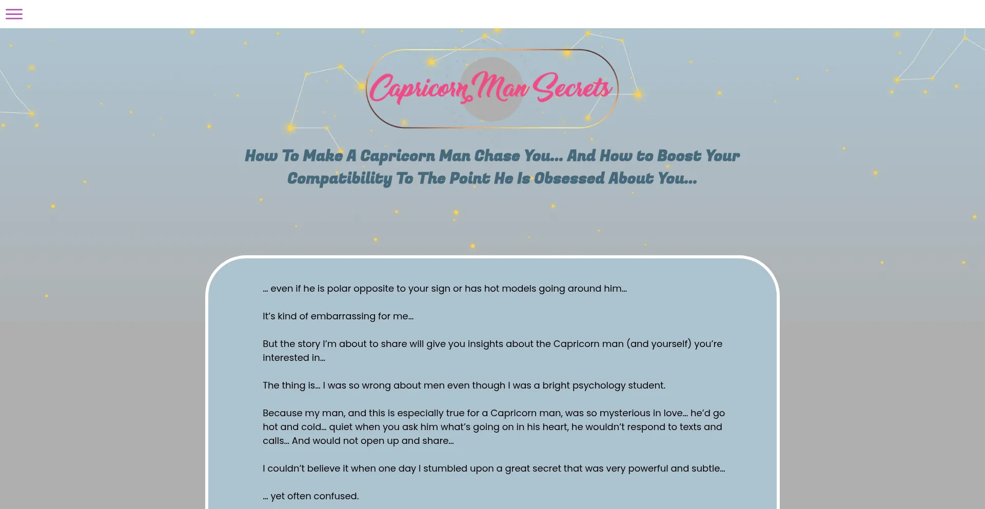 Capricornmansecrets.com