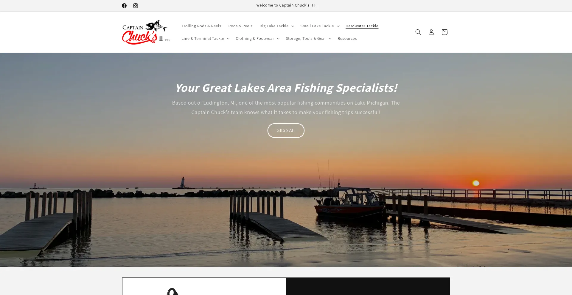 Website screenshot of Capt-chuck.com